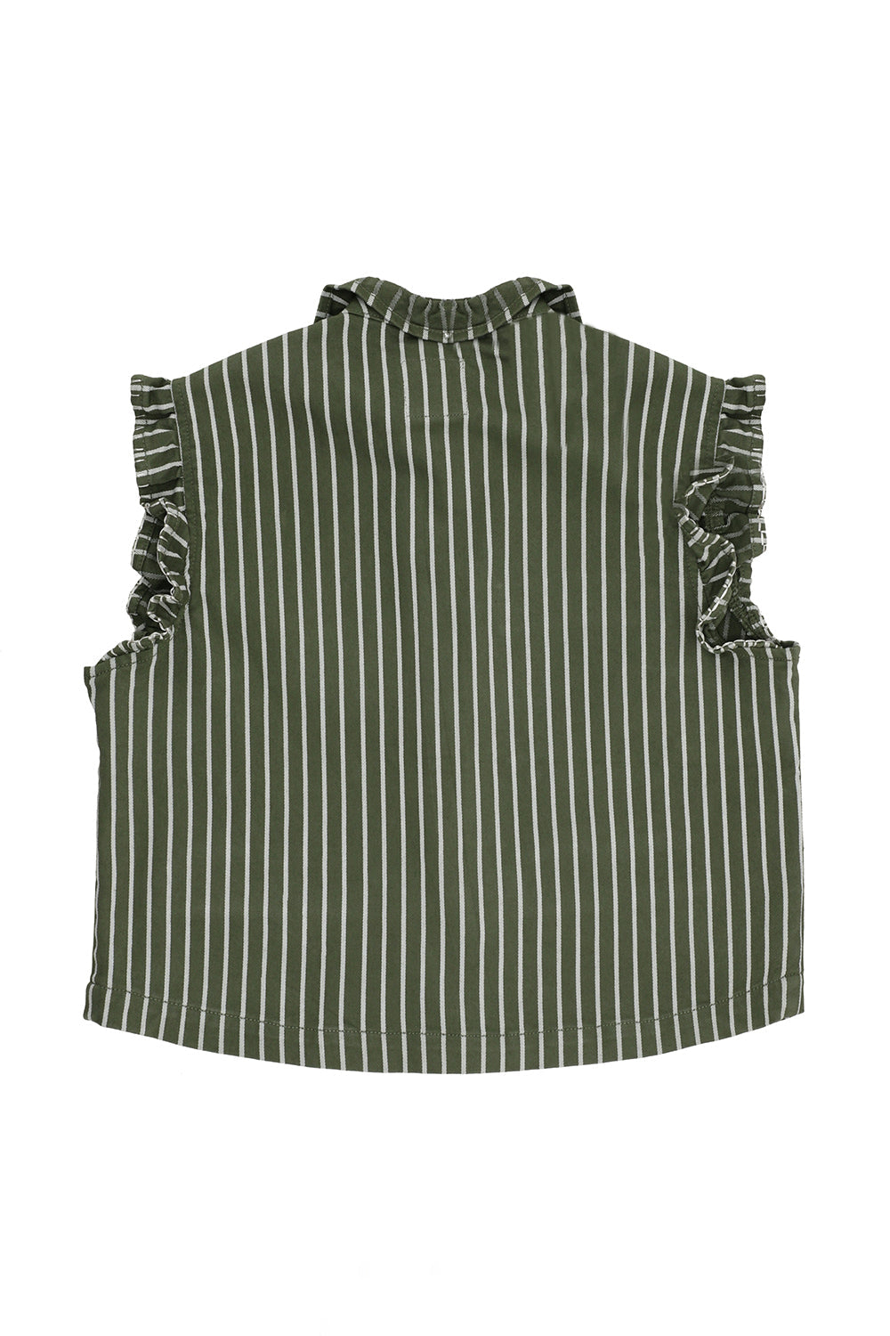 Pablo Waistcoat in Striped Khaki - seventy + mochi