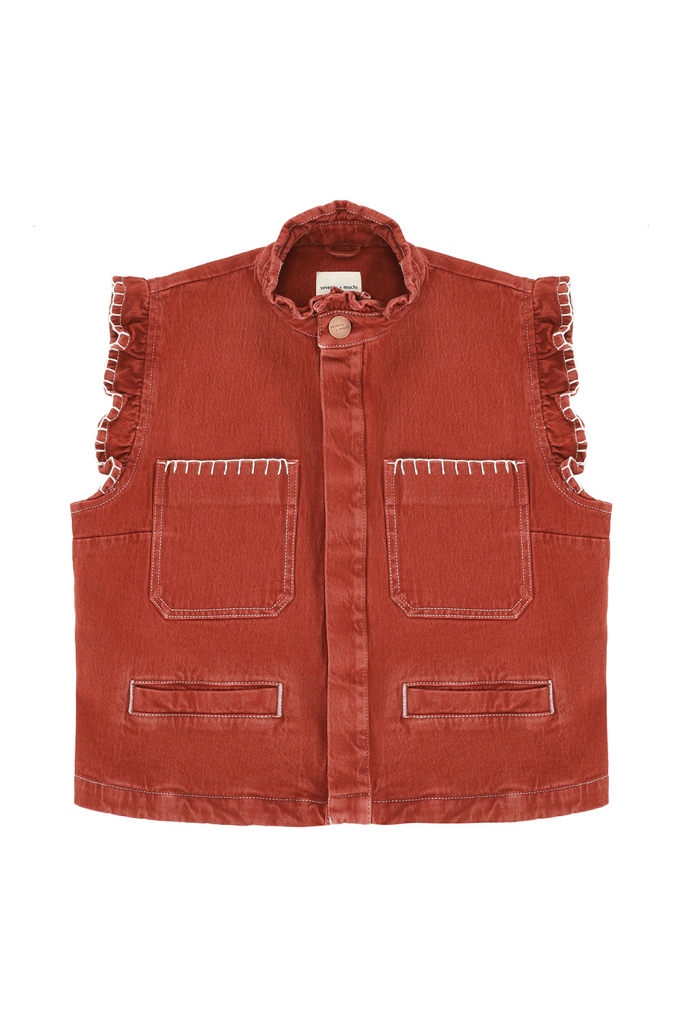 Pablo Vest in Dark Rust