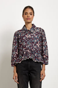 Tate Top In Beet Suzani
