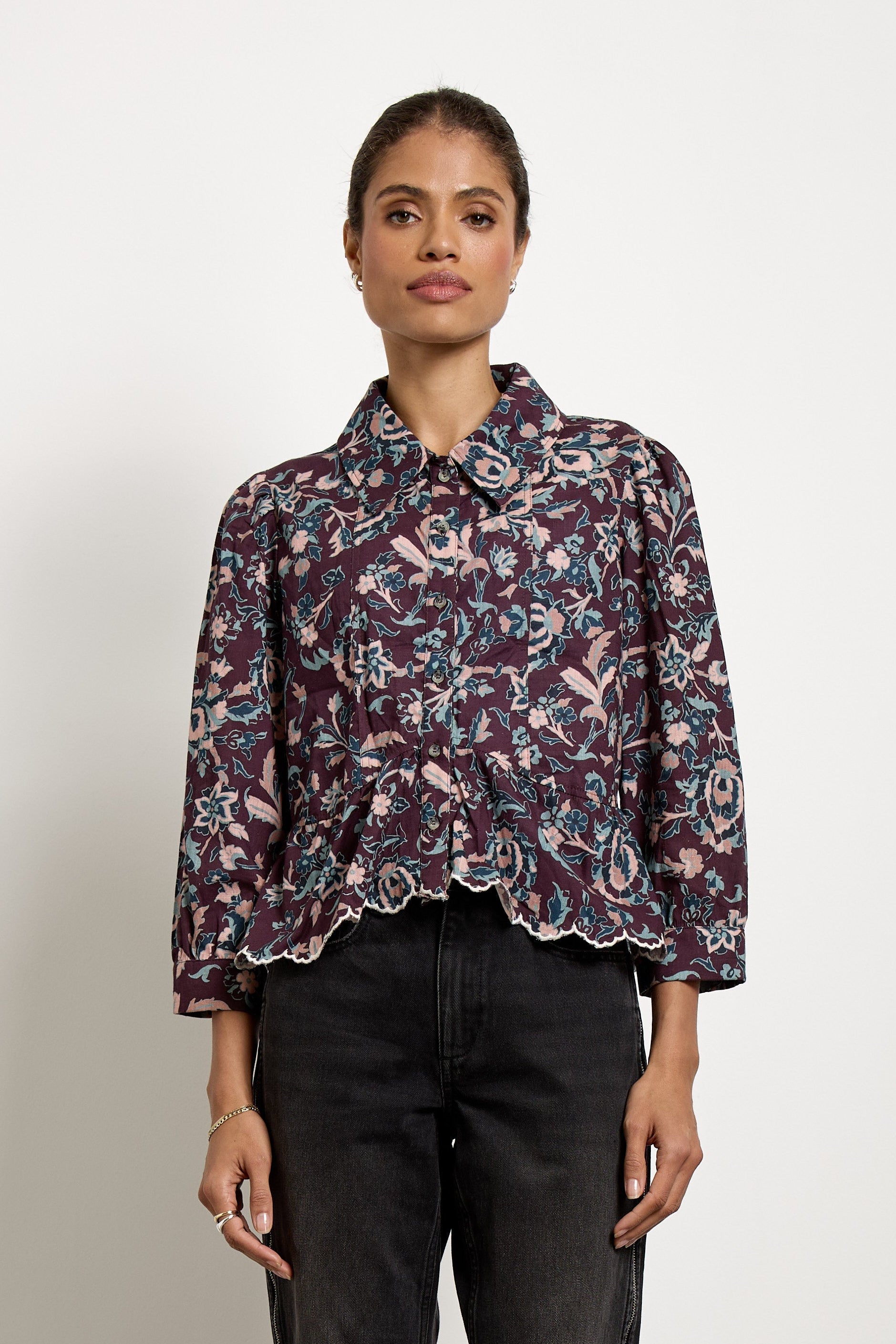 Tate Top In Beet Suzani