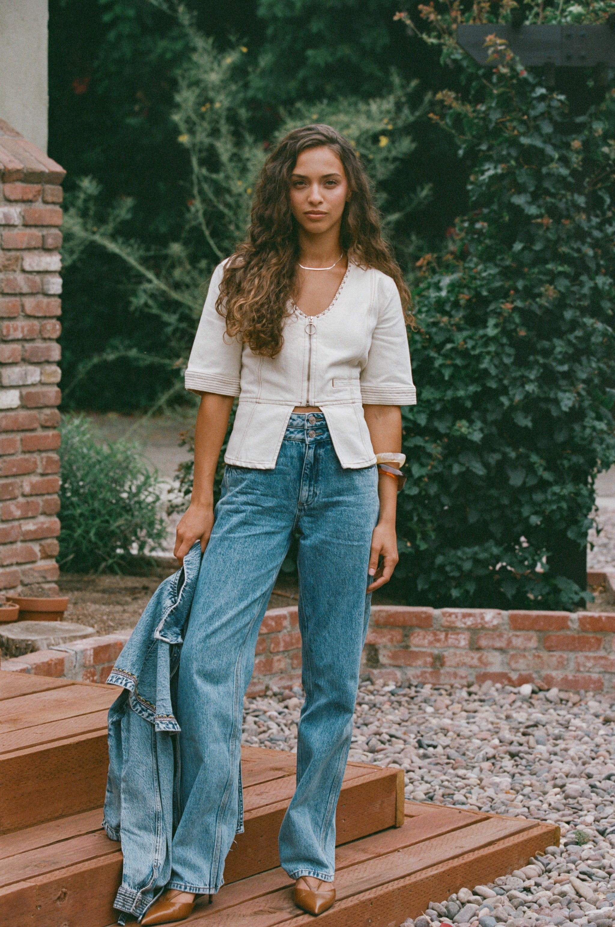Lea Top in Ecru