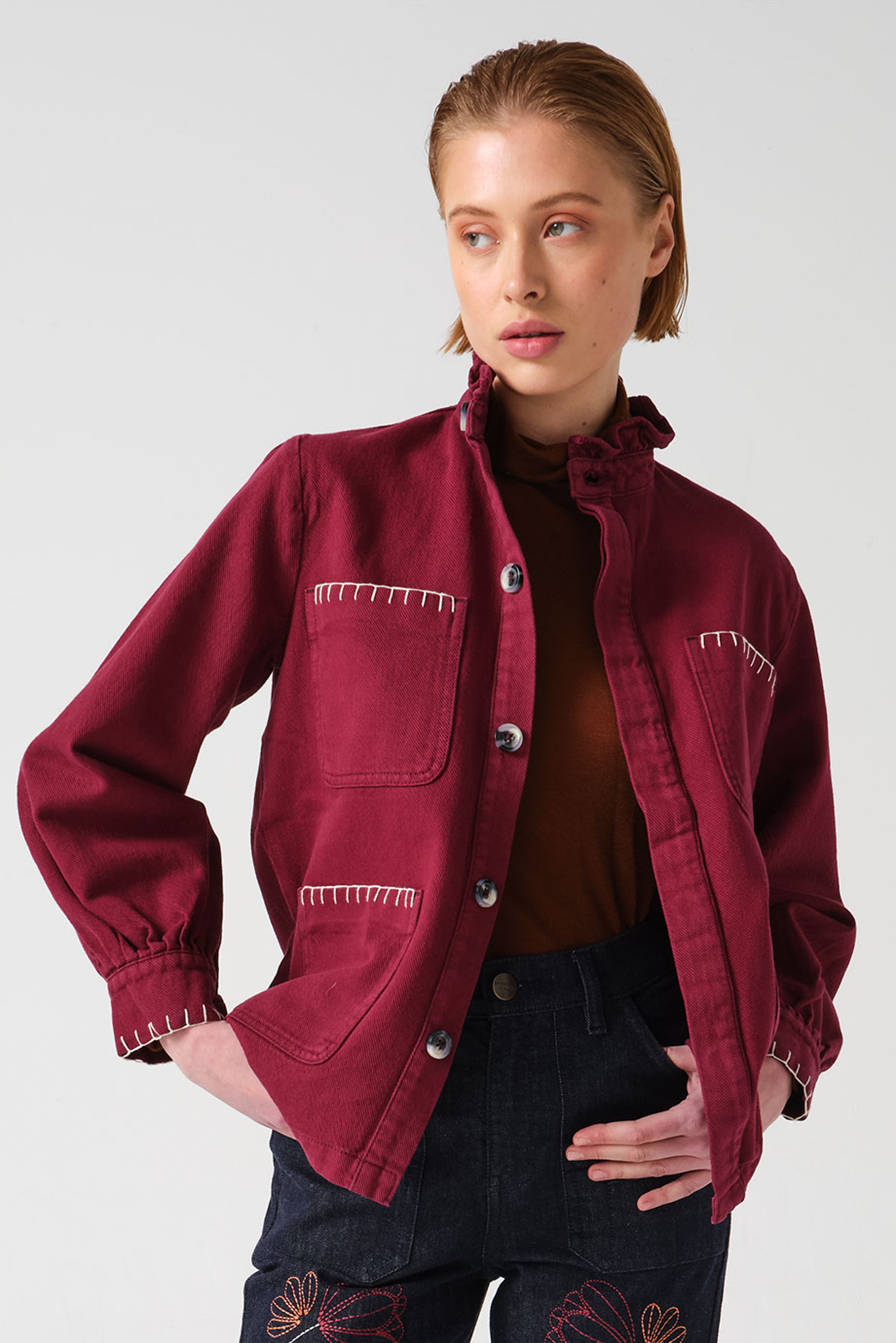 Pablo Jacket in Burgundy