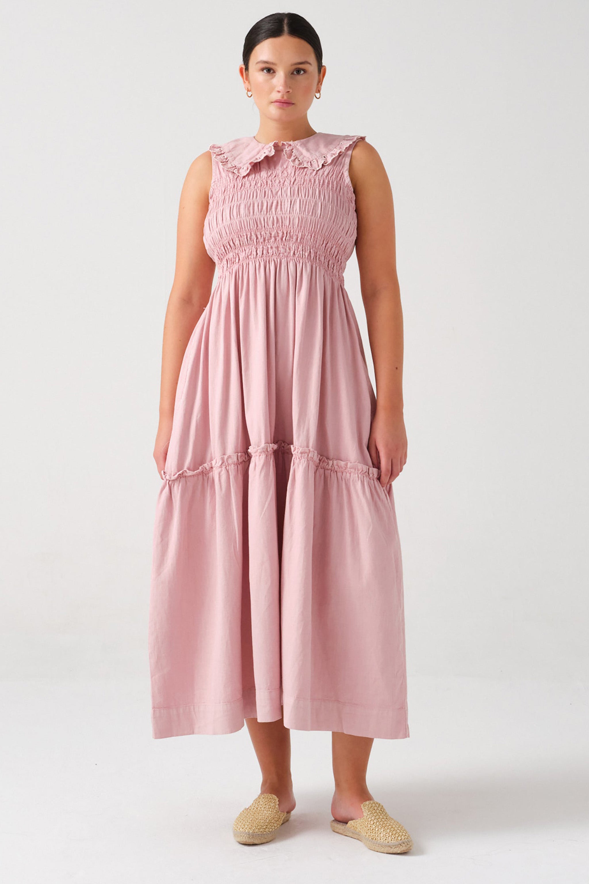 Sky Dress in Dusty Rose