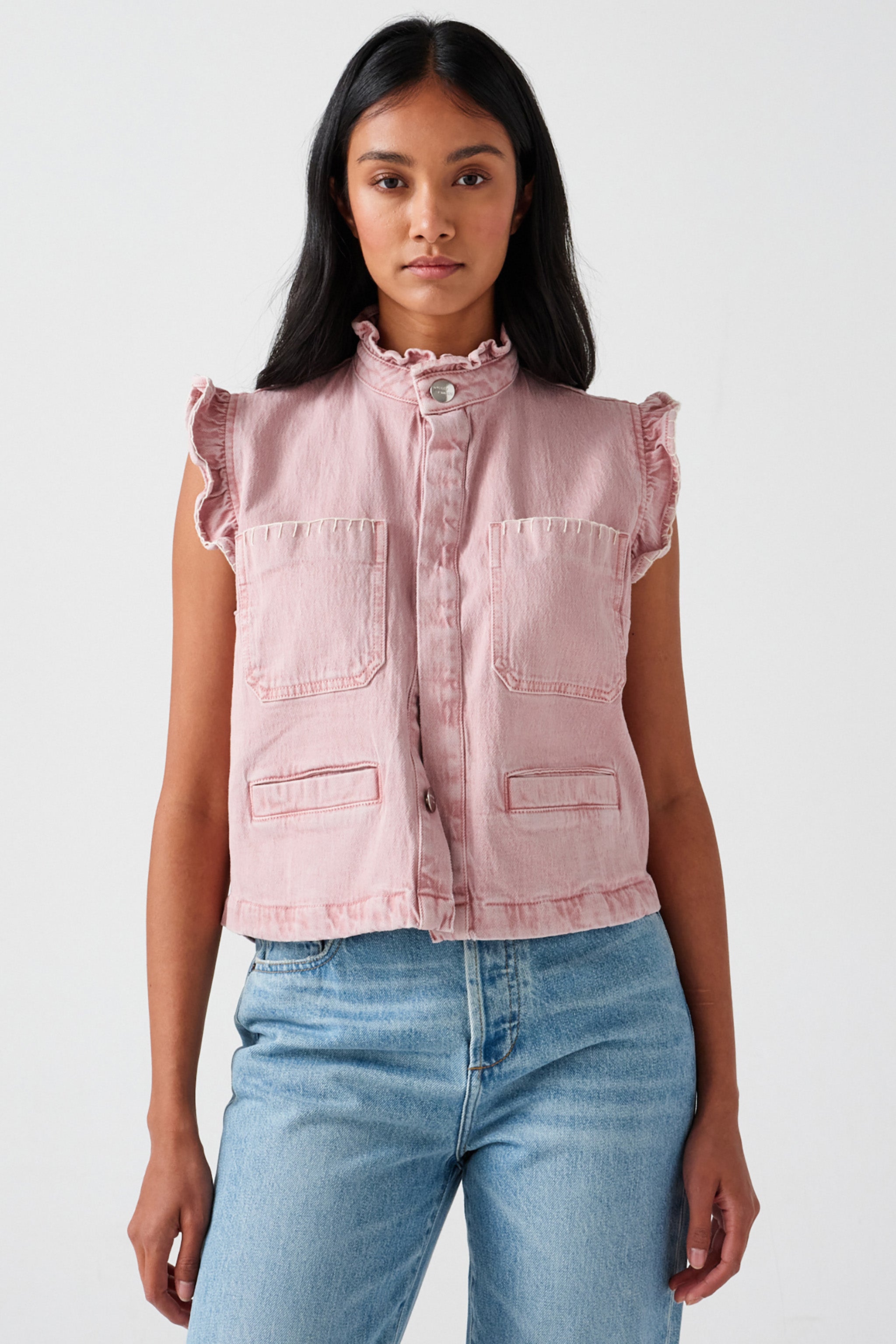 Pablo Vest in Dusty Rose