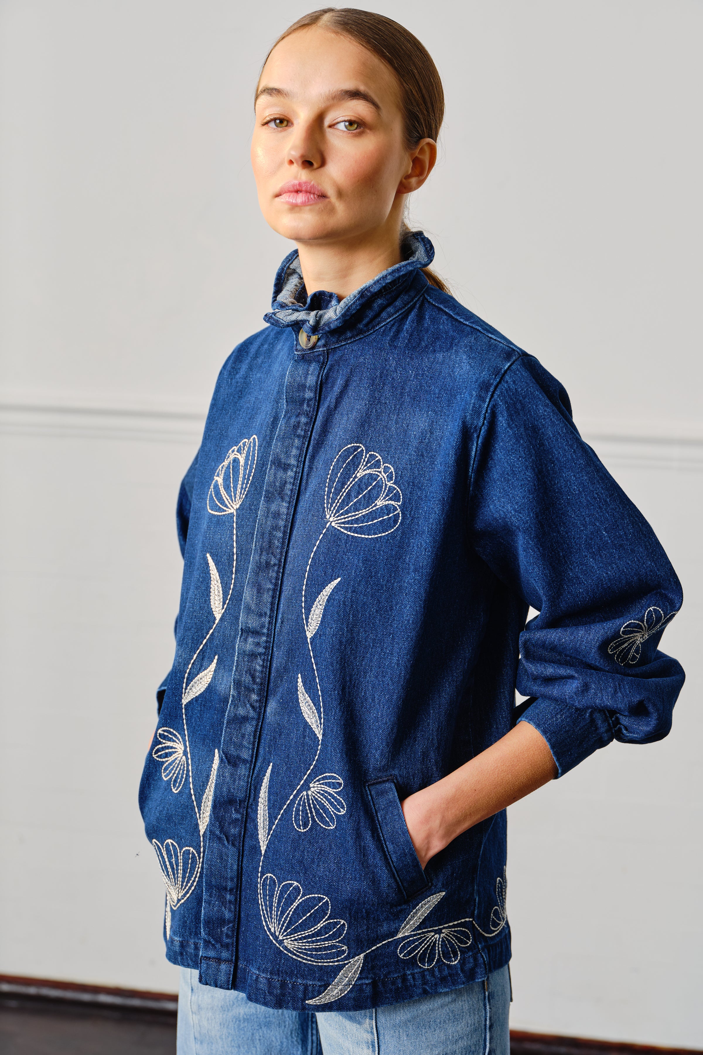 Flor Pablo Jacket in Americana