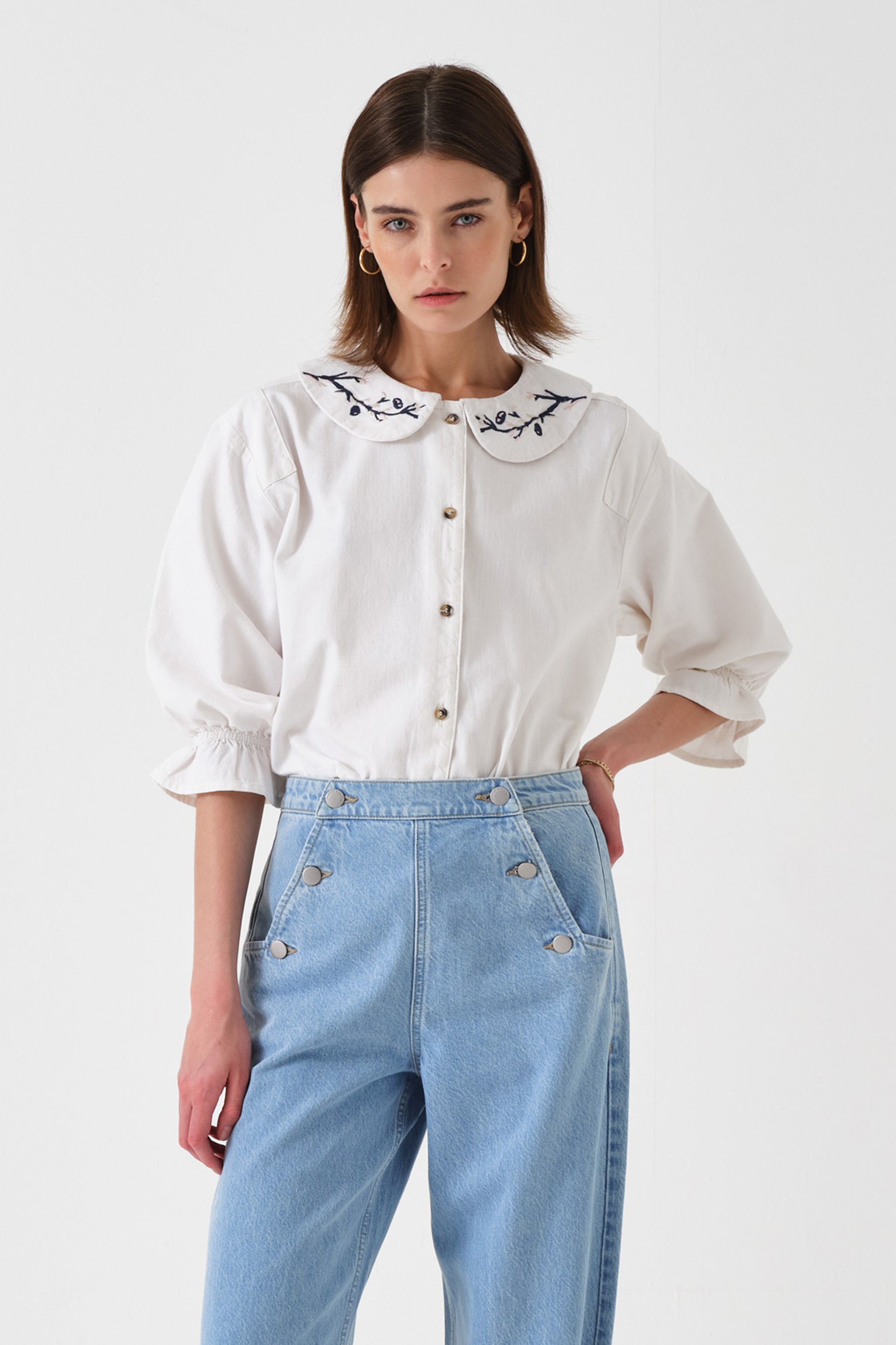 Bella Blouse in White
