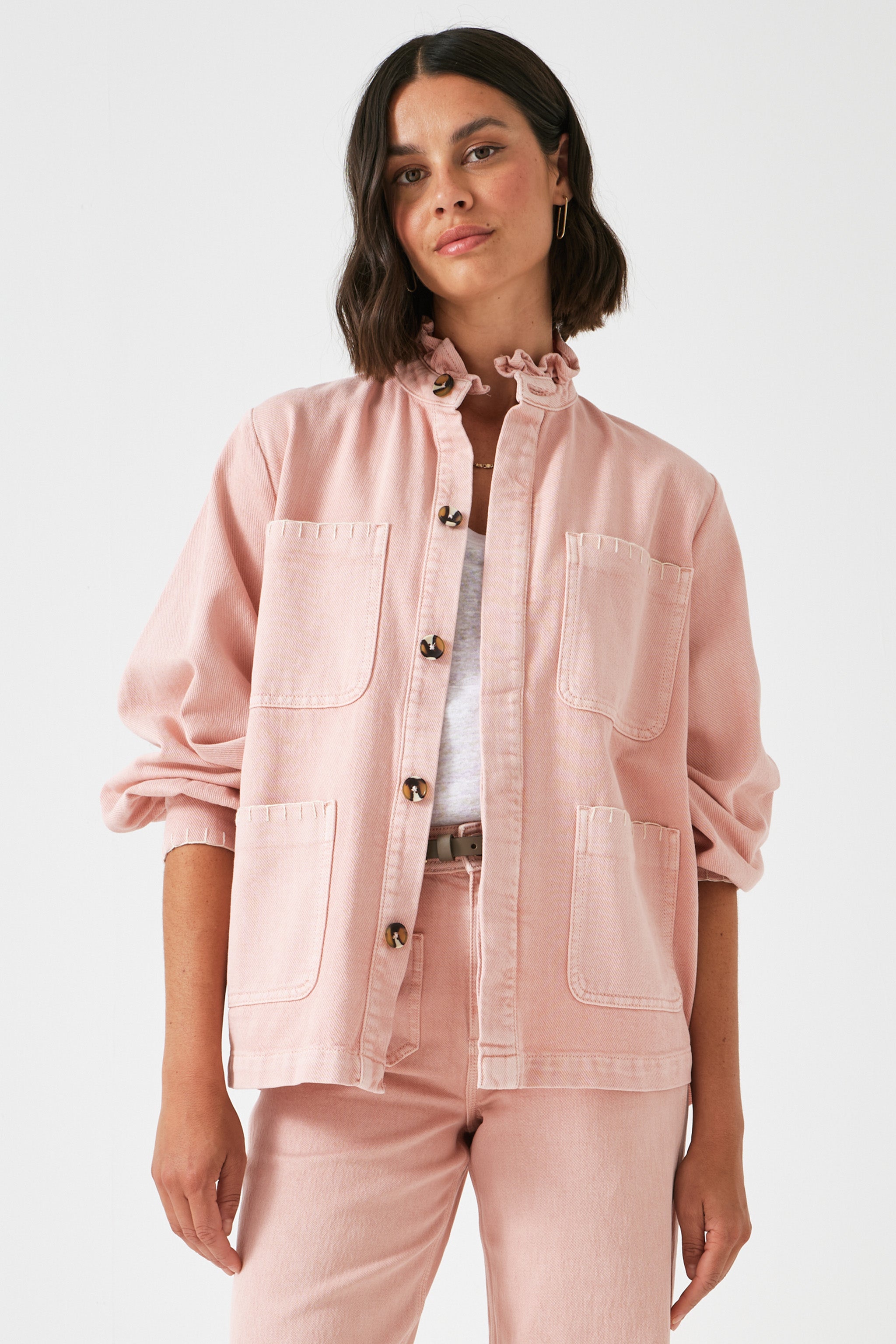 Pablo Jacket in Peony Pink