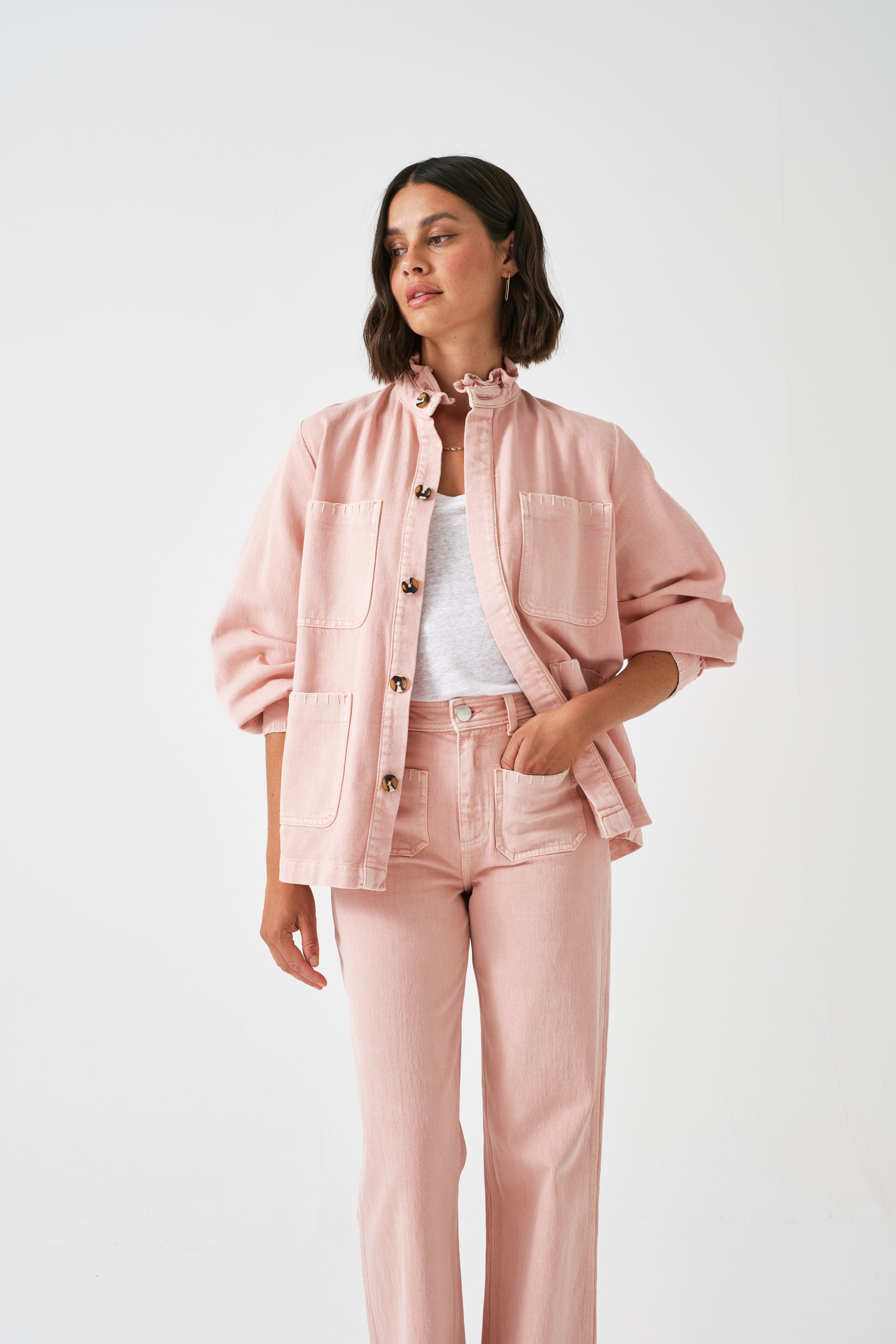 Pablo Jacket in Peony Pink