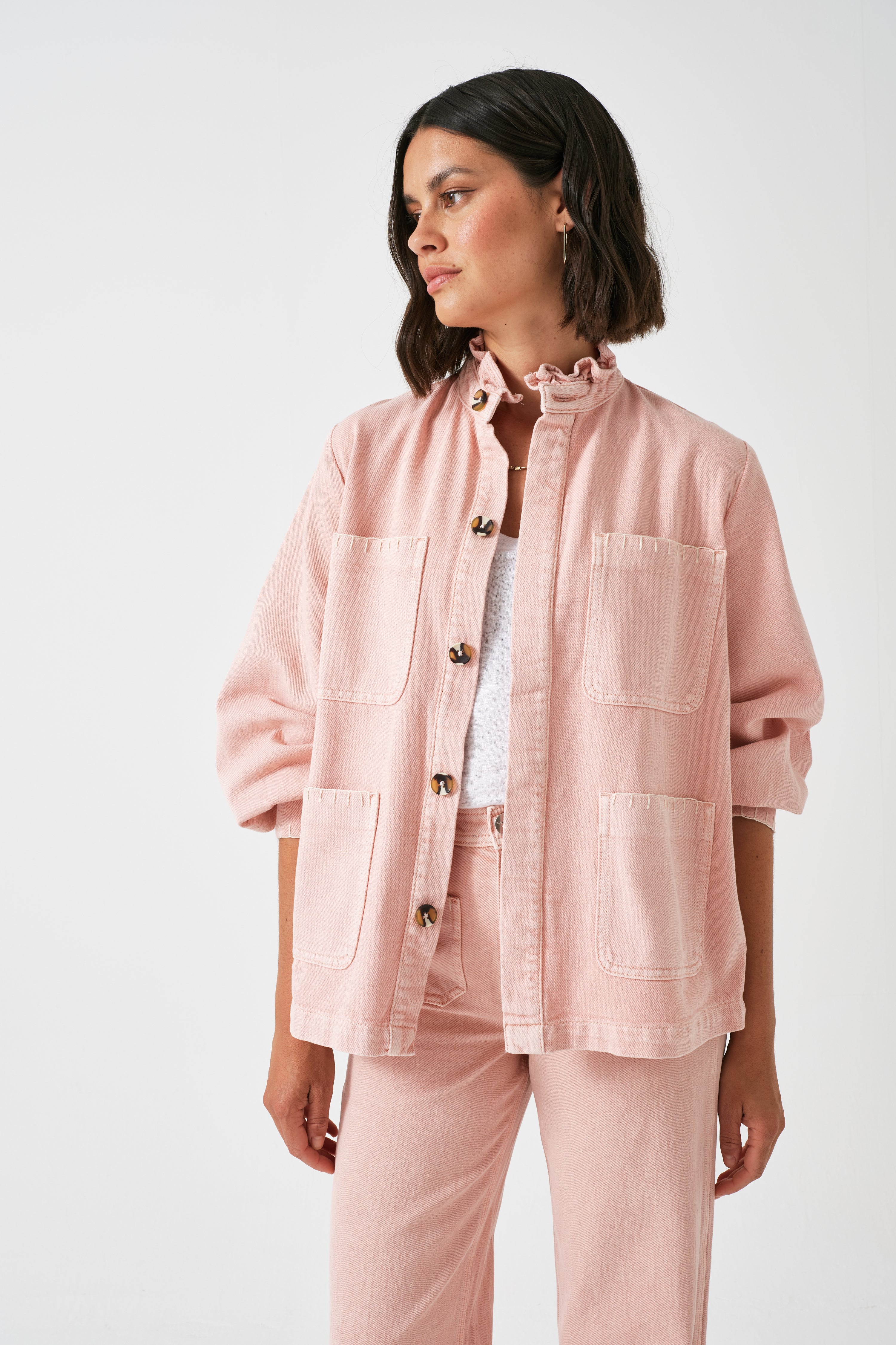 Pablo Jacket in Peony Pink