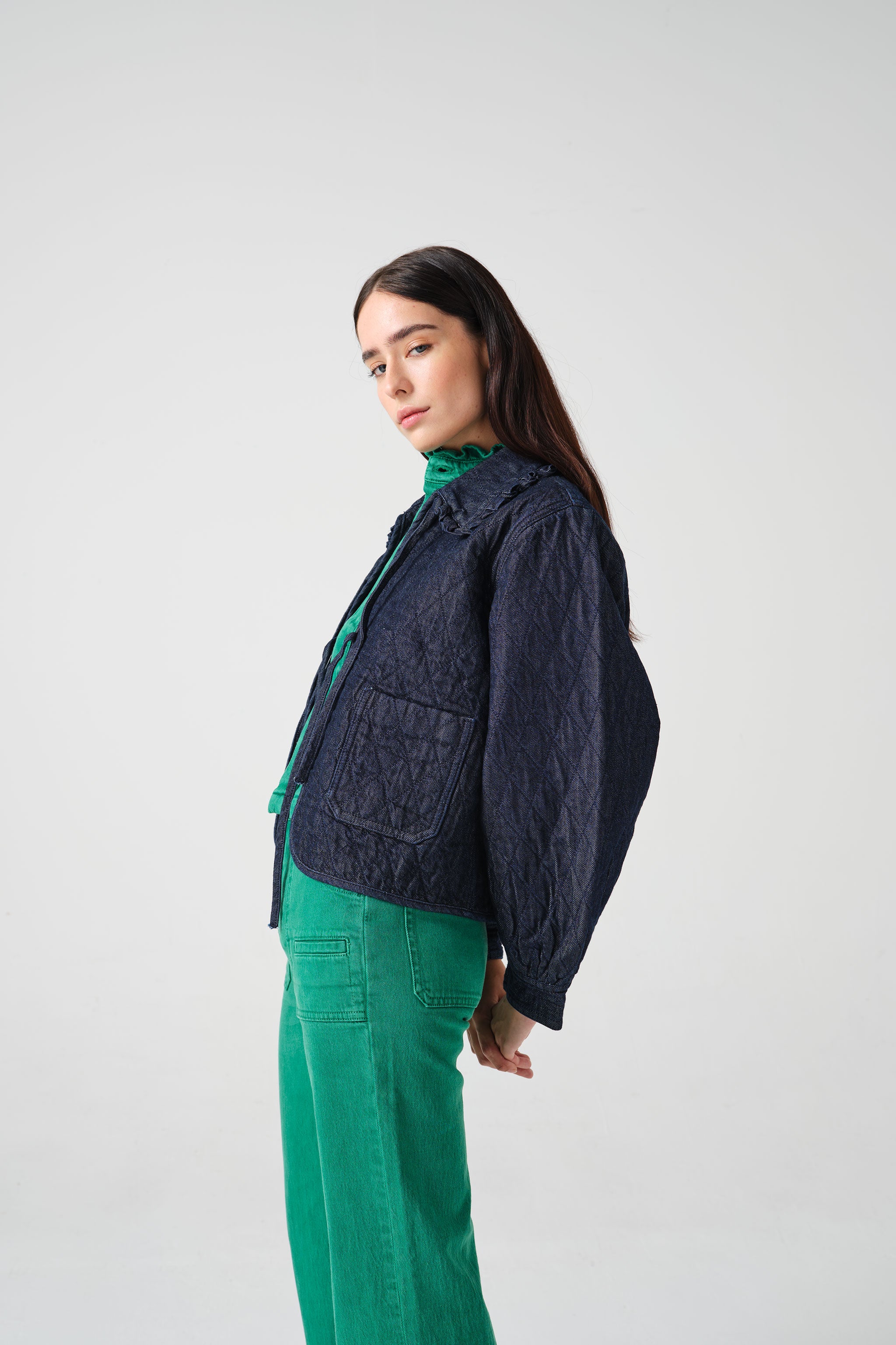 Heidi Jacket in Indigo Rinse