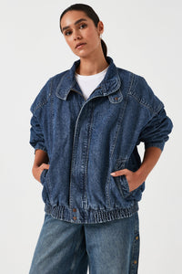 Juno Oversized Denim Jacket in Arizona