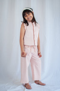 Girl's Blake Jean in Pink Dawn Wide Stripe