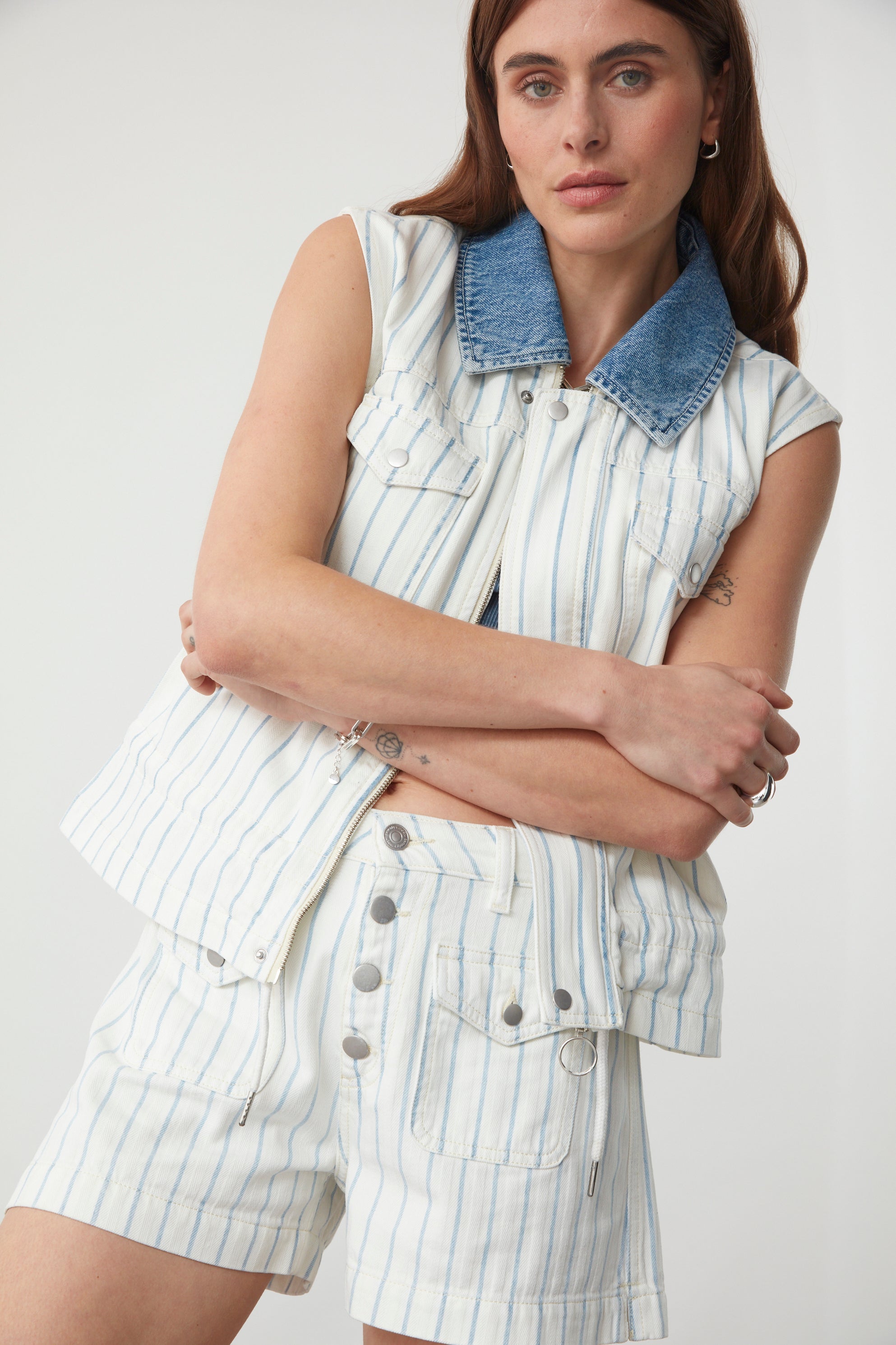 Charlie Short in Faded Stripe