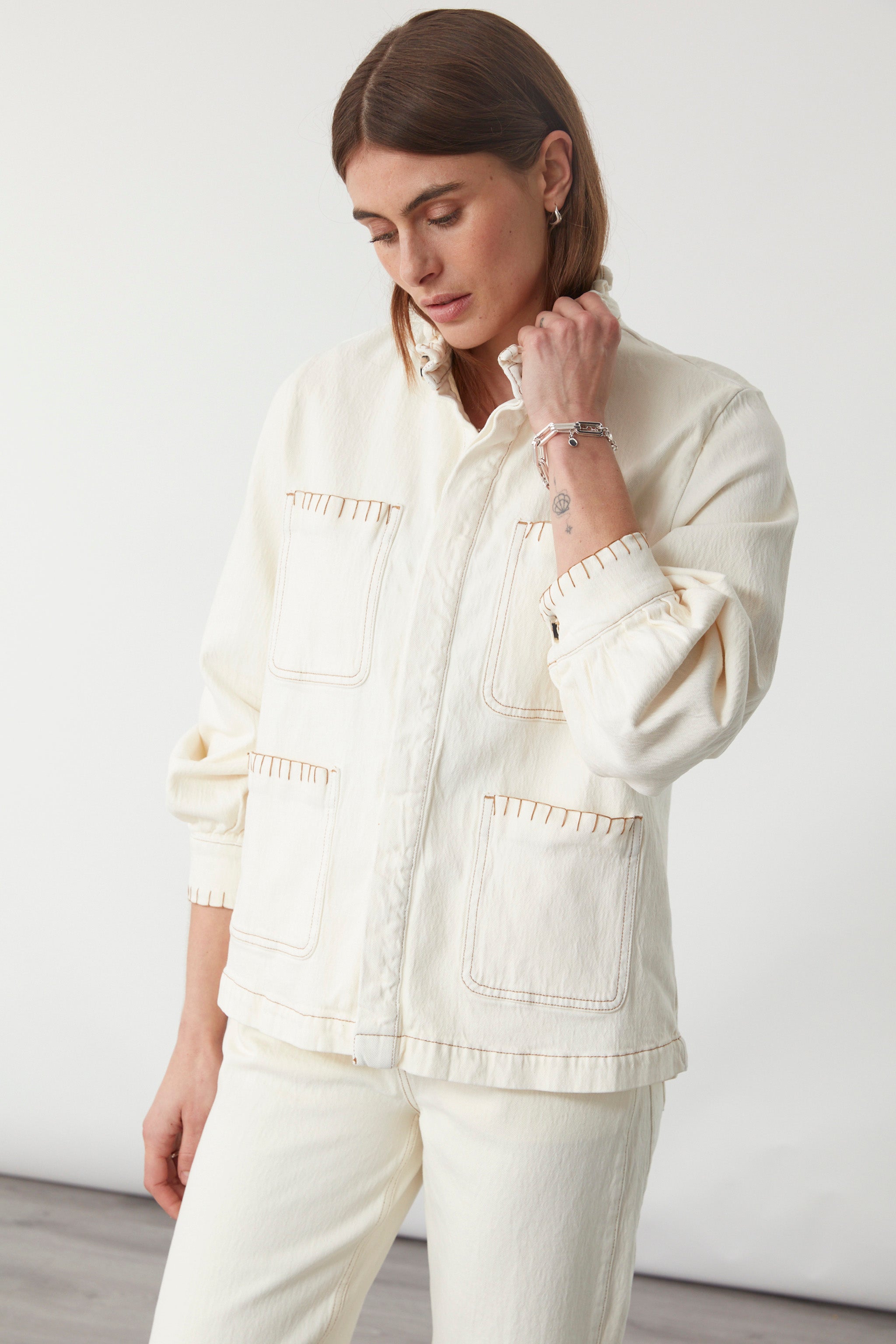 ジャケット・アウター PABLO VINCI Denim jacket type0 Pablo vinci オイルドチノトラッカージャケット Oiled chino trucker