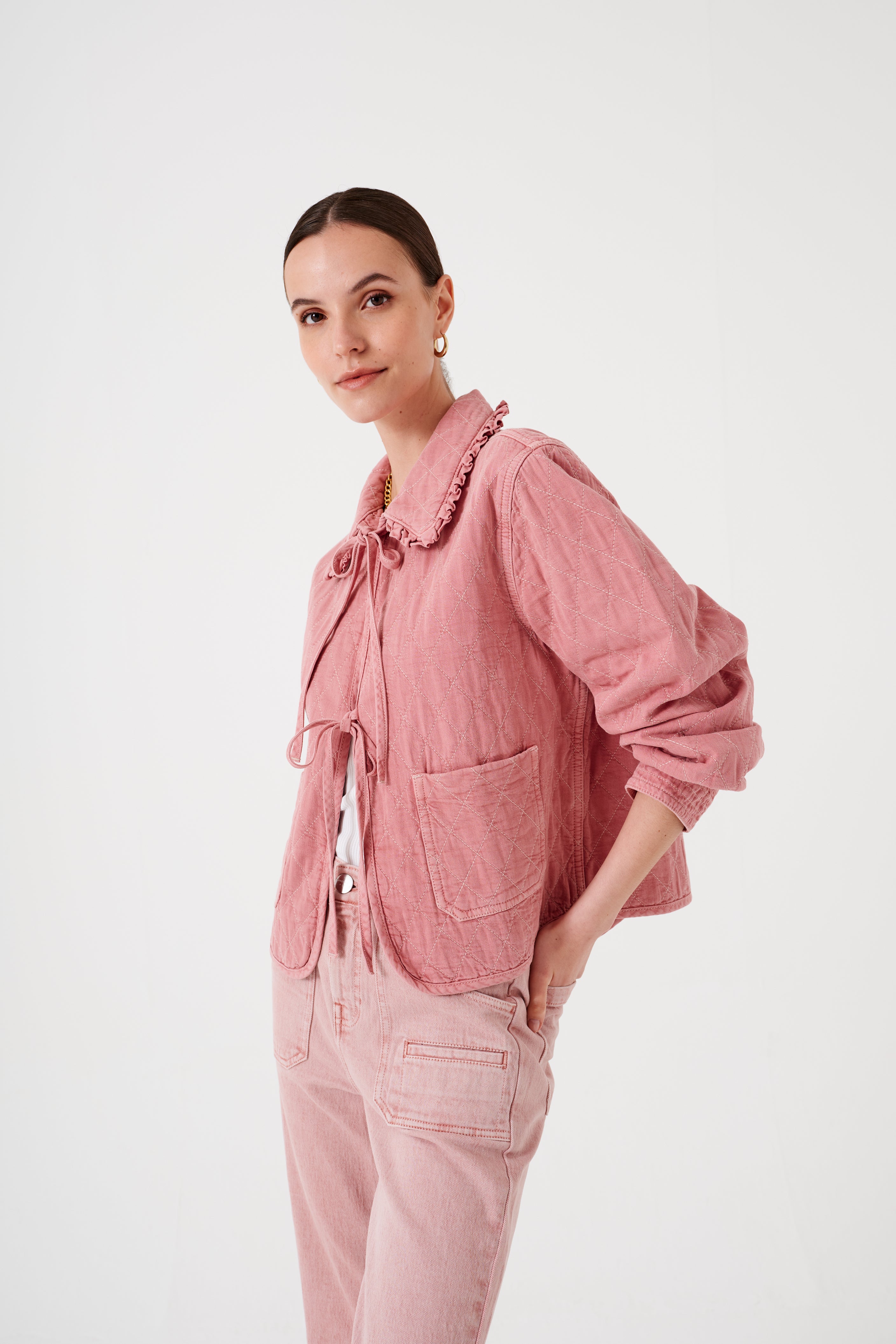 Heidi Jacket in Powder Pink