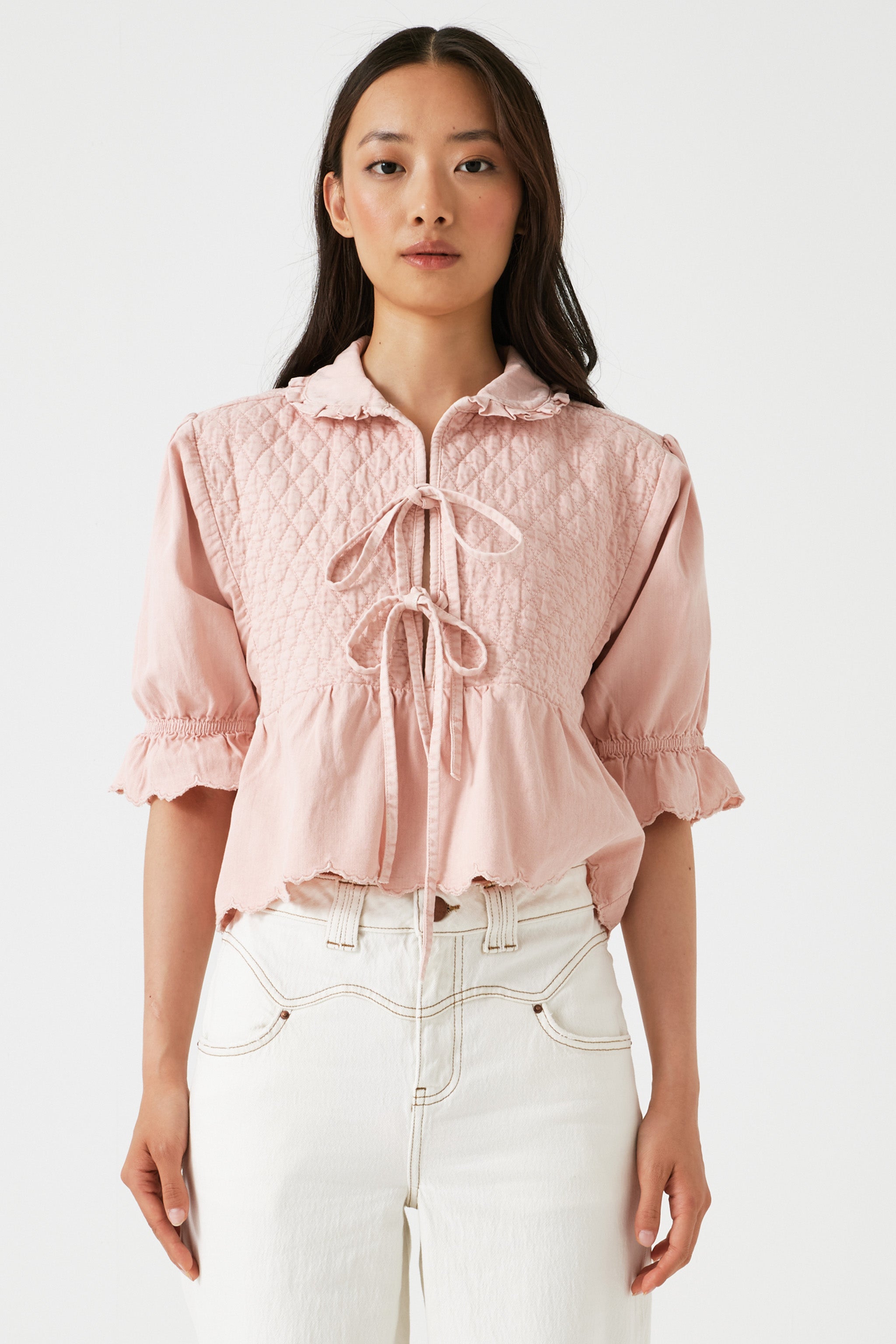 Heidi Blouse in Pink Dawn