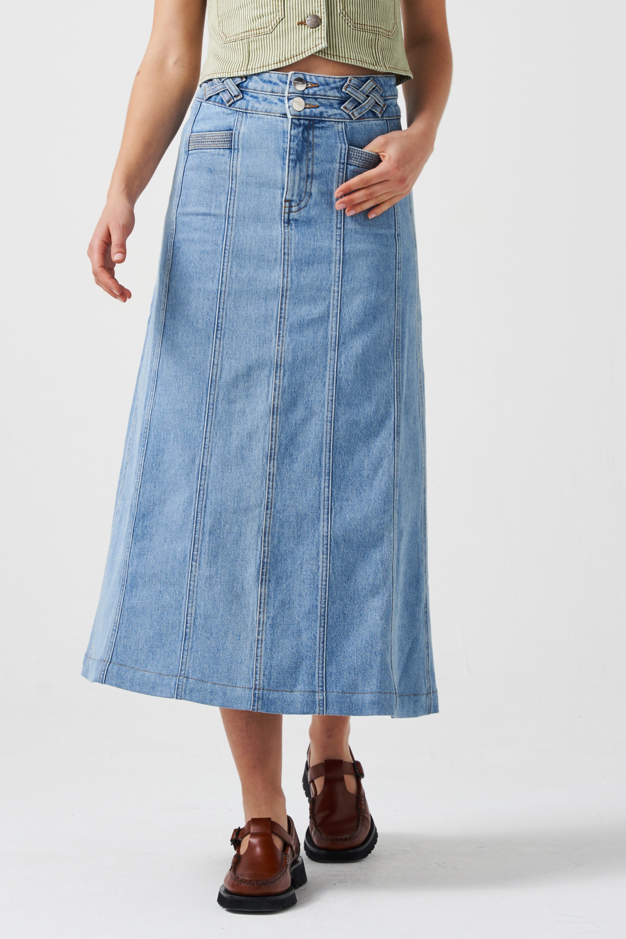 Willow Midi Skirt in Rodeo Vintage