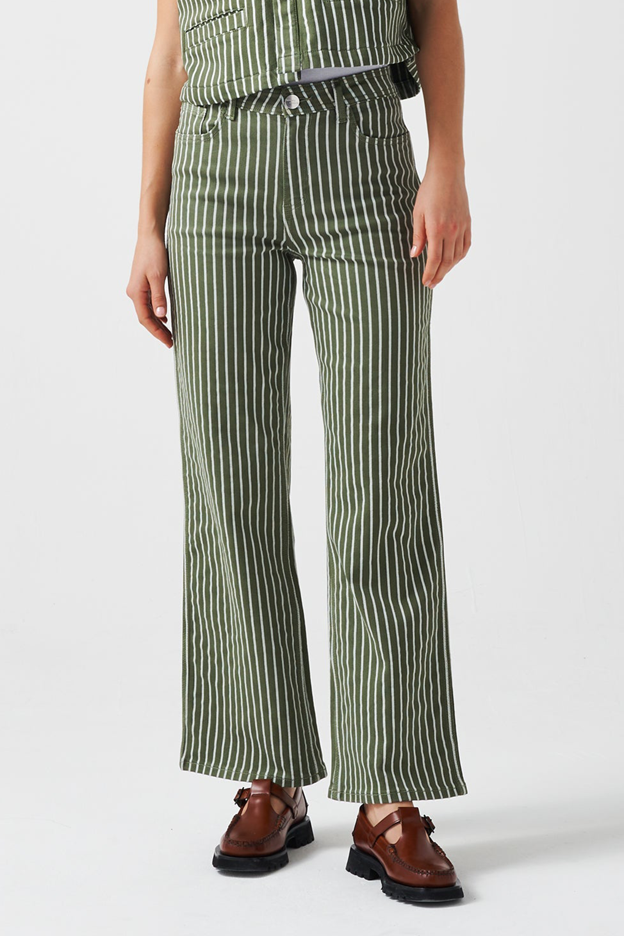 Mabel Jean in Khaki Stripe