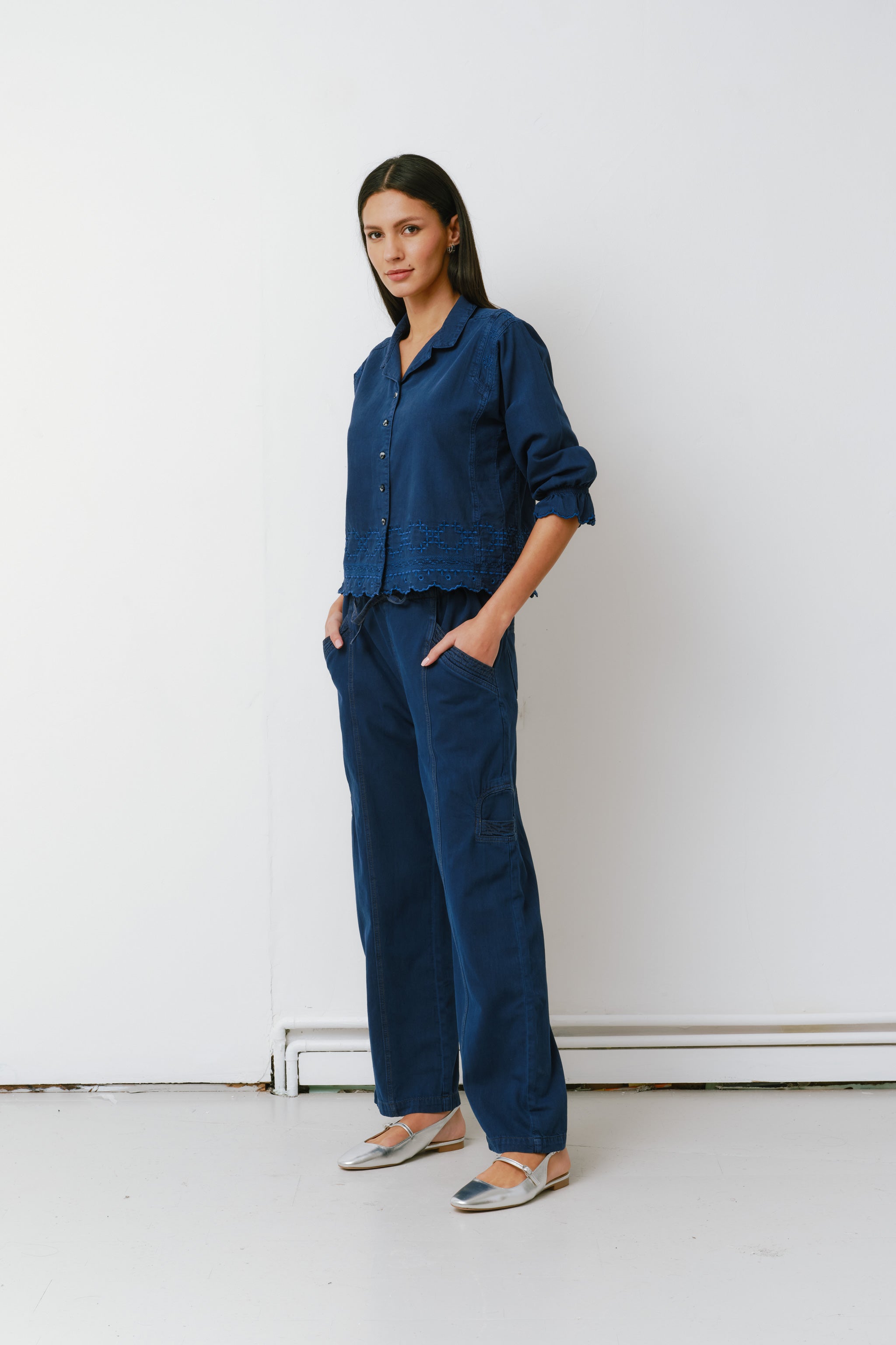 Juno Pant in Twilight Blue