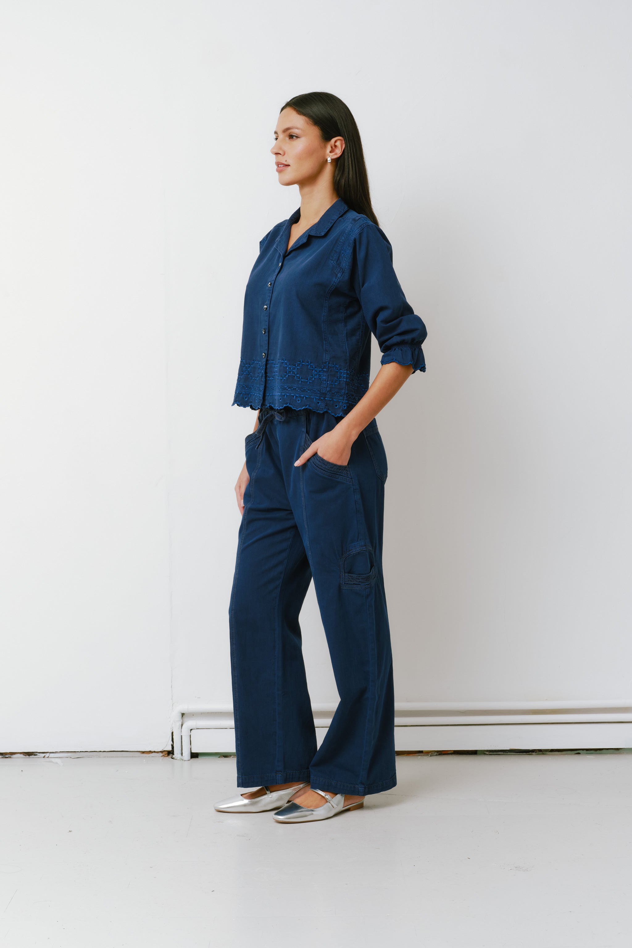 Juno Pant in Twilight Blue