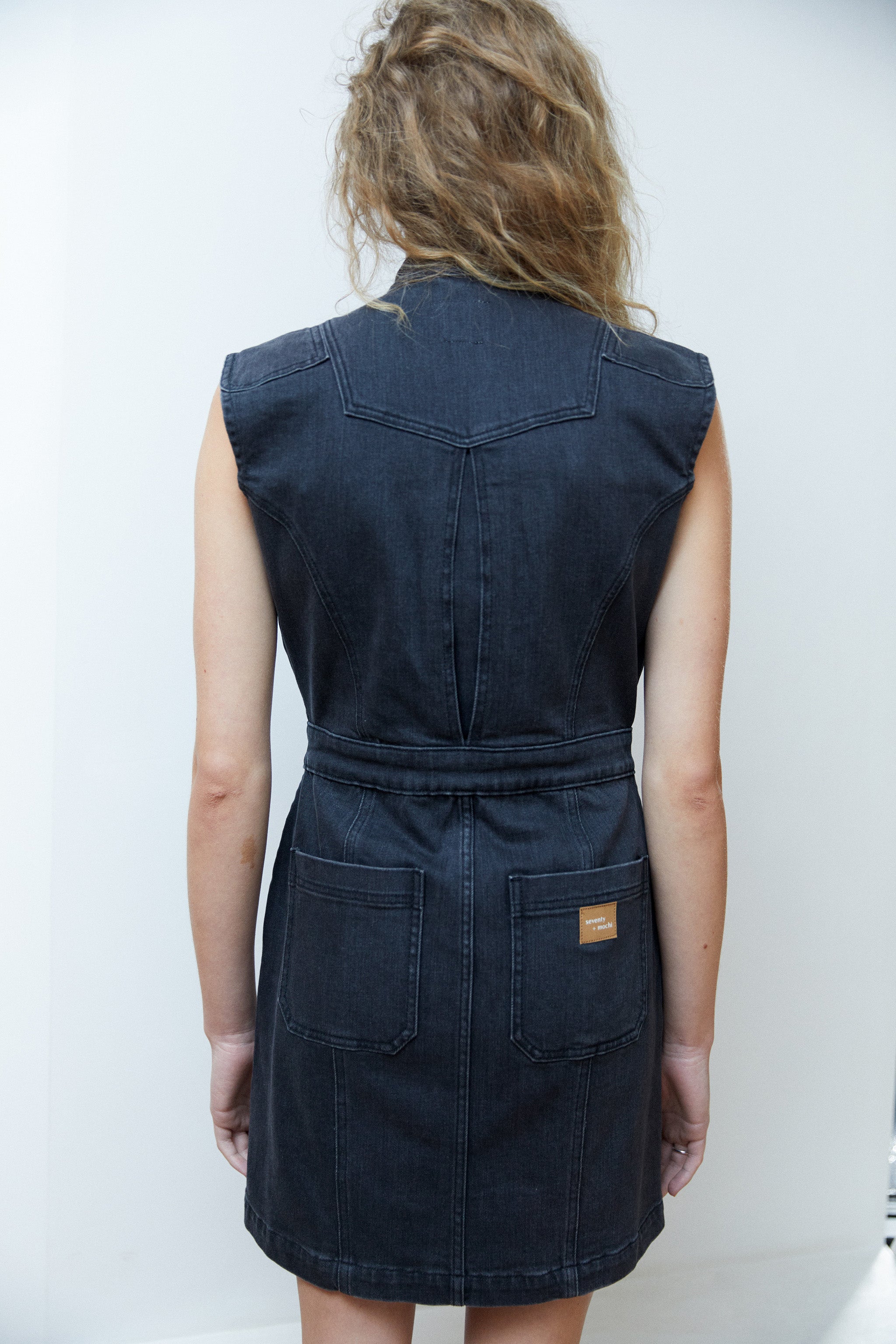 Juno Dress in Washed Black