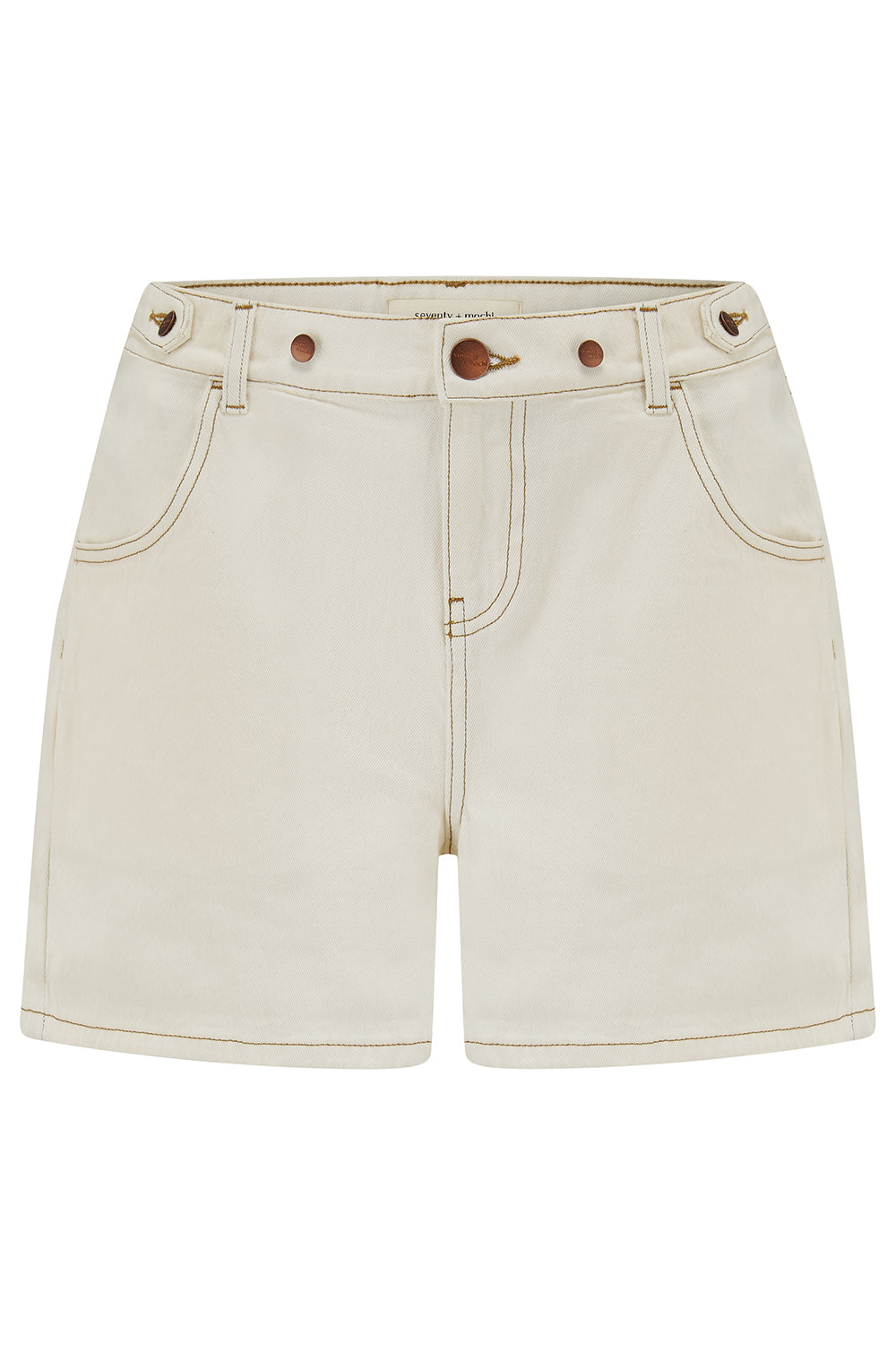 Ali Tab Short in Ecru