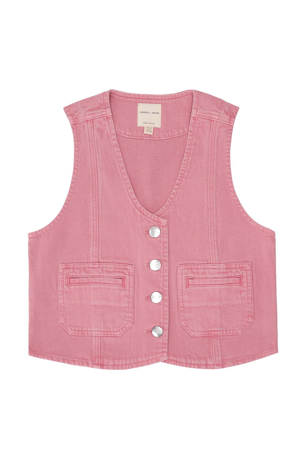 Bea Vest in Powder Pink