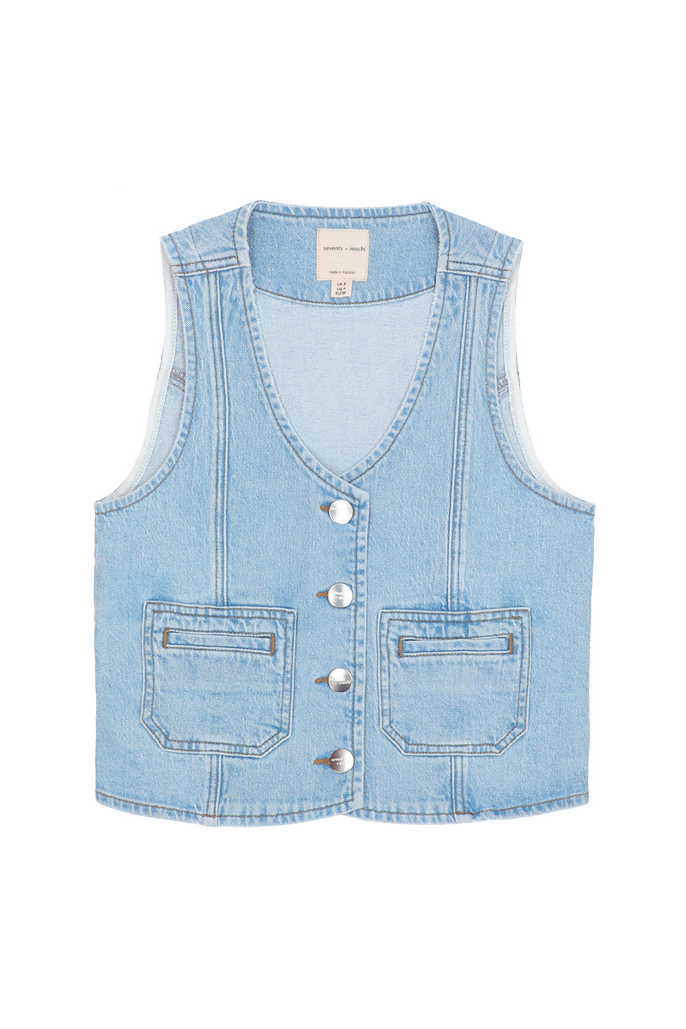 Bea Vest in Oceanic Blue