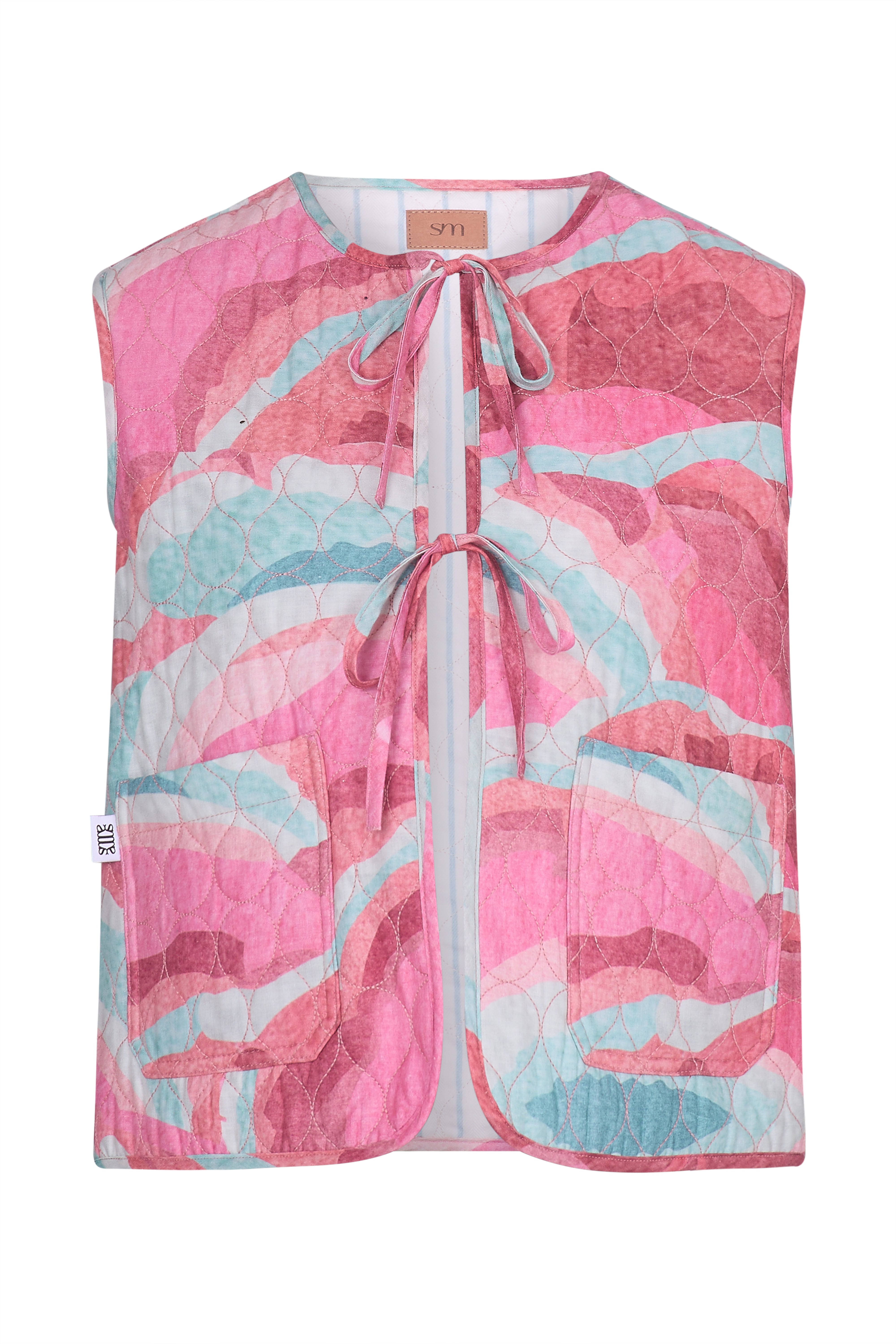 Aria Vest in Rose Coral - seventy + mochi