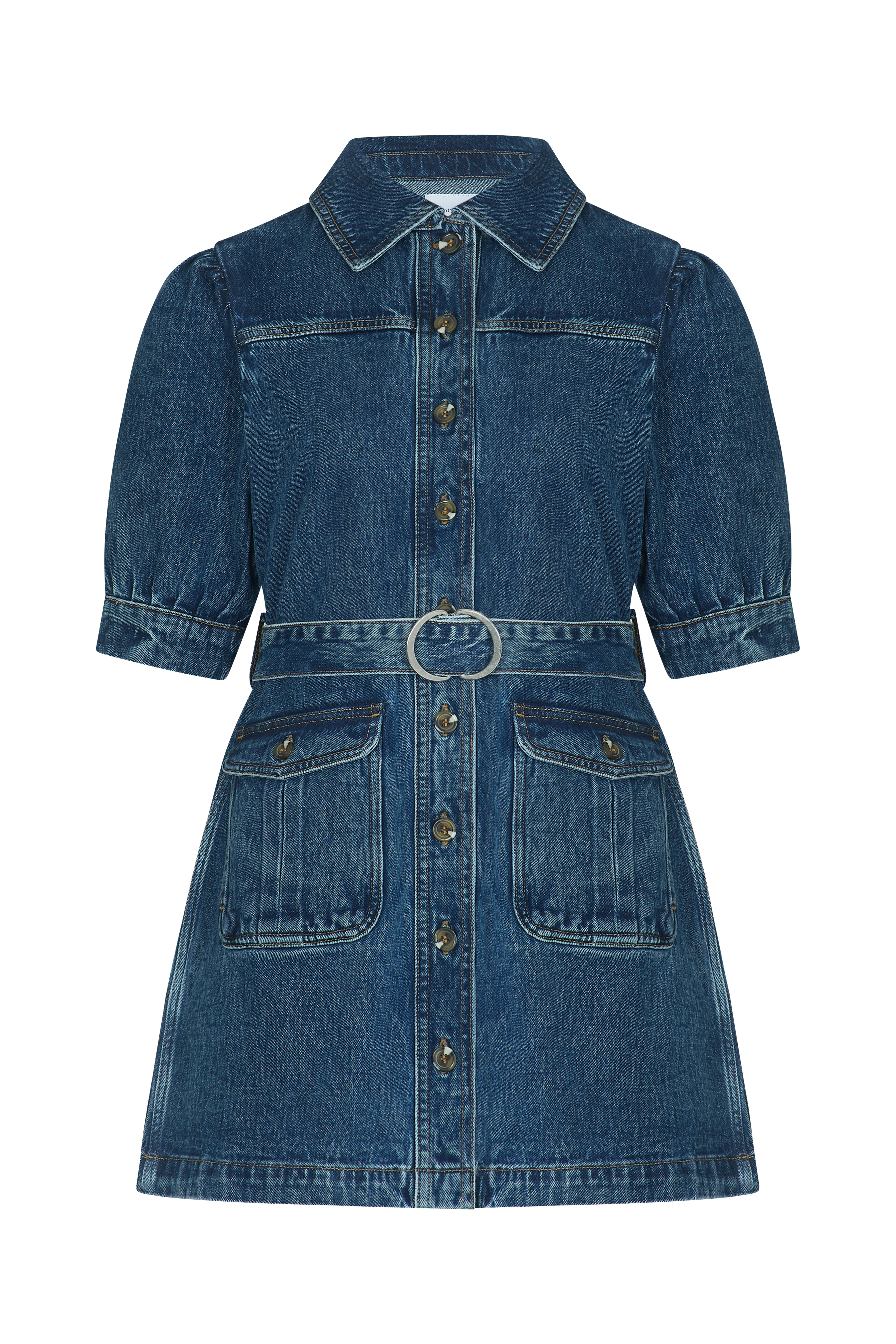 Front image of Drew dress in Napa on white background no model