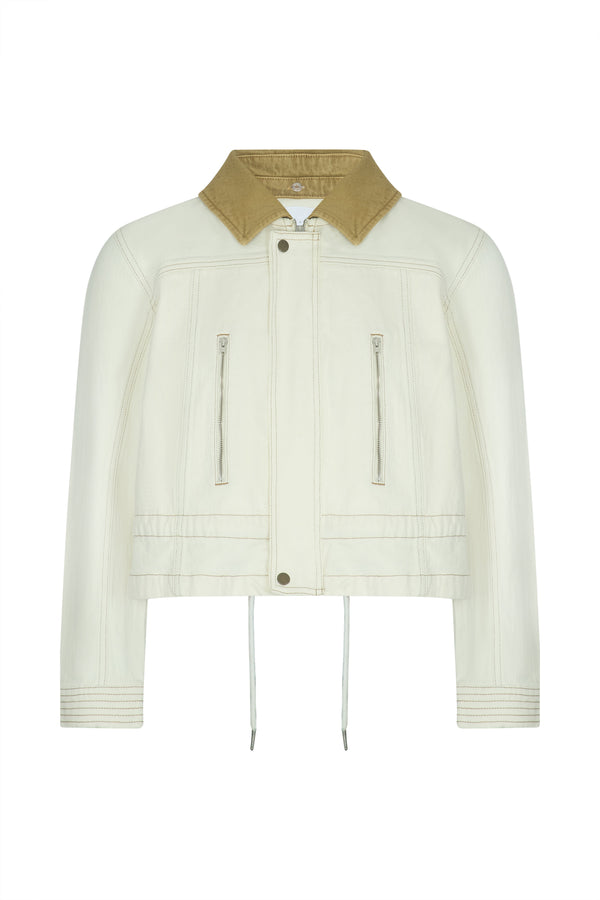 Fai Jacket In Ecru - seventy + mochi