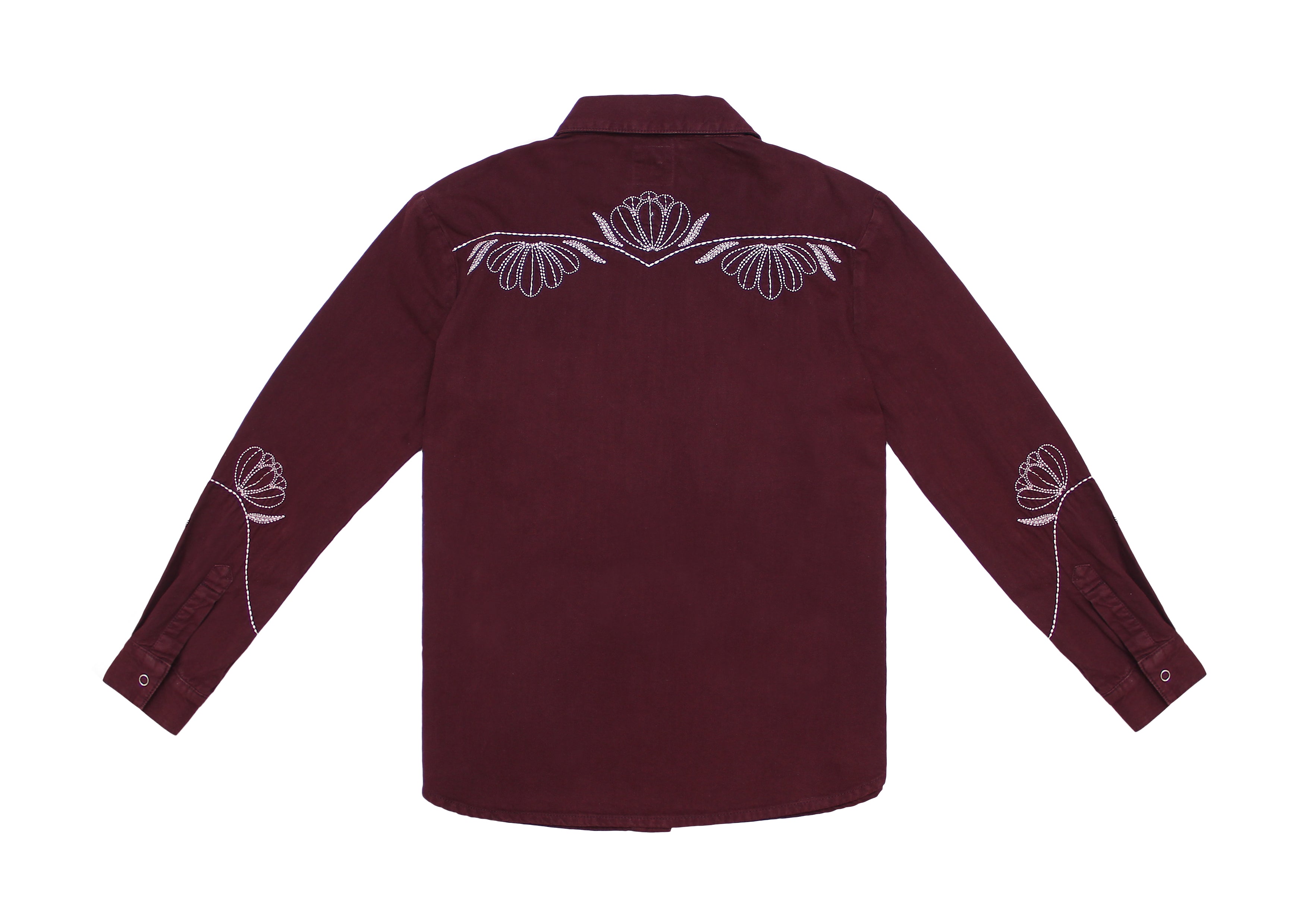 Flor Ray Shirt in Burgundy