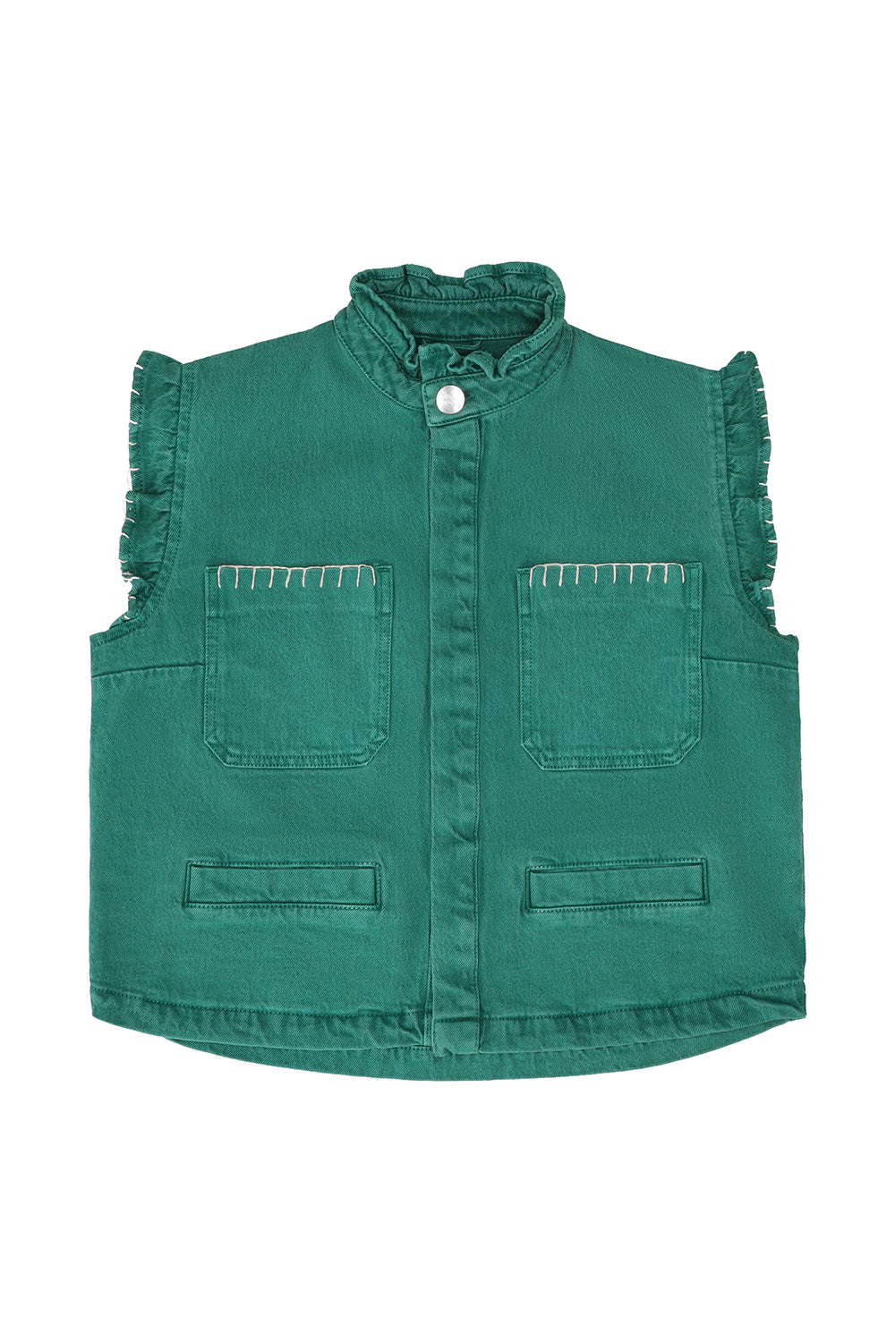 Pablo Vest in Jade Green