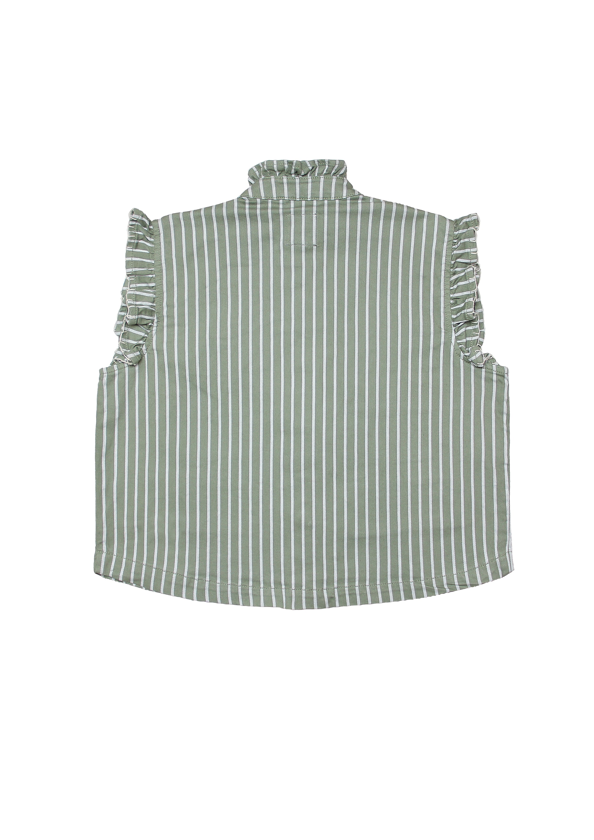 Pablo Vest in Vintage Moss Wide Stripe