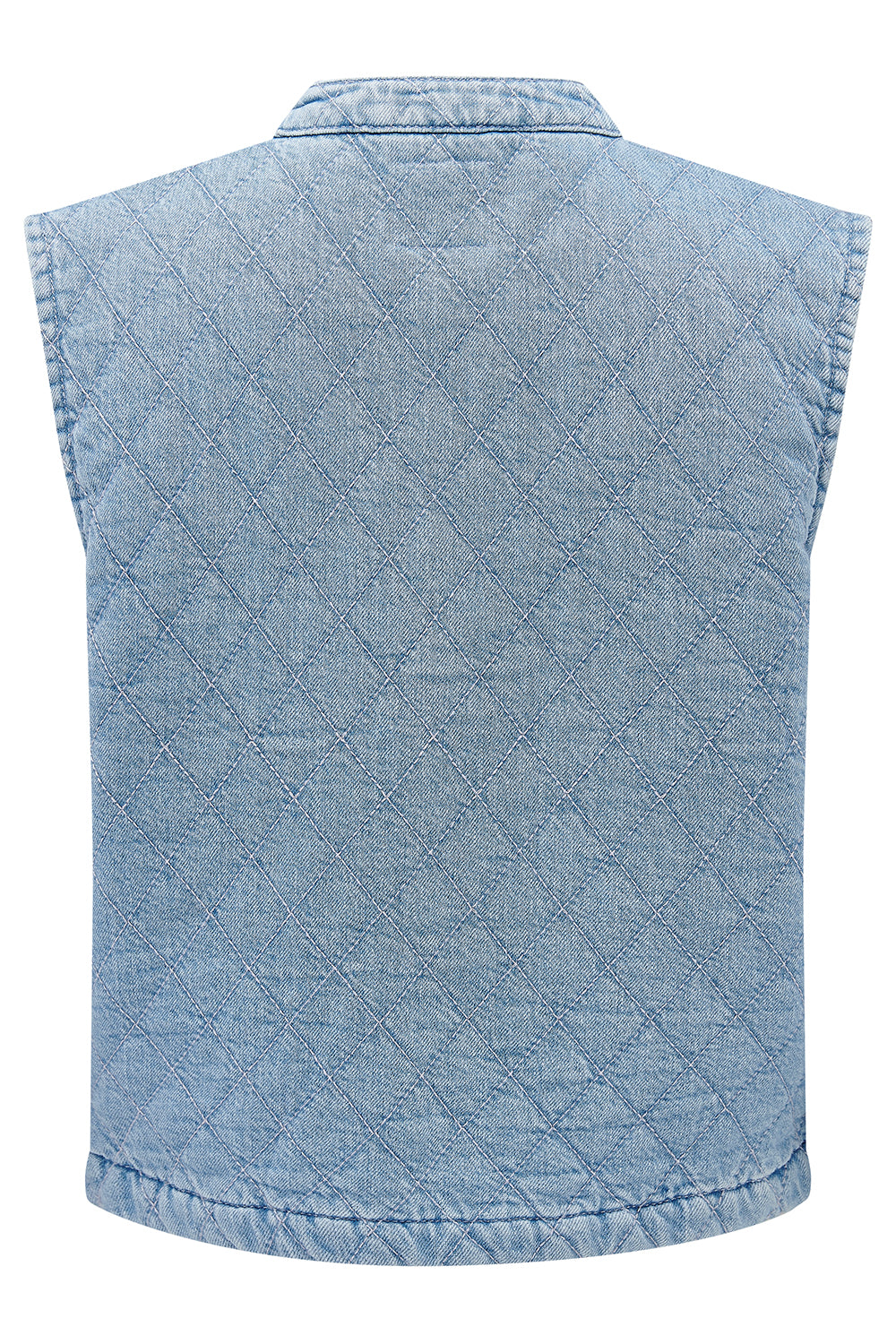 Quilted Pablo Vest in Summer Sky