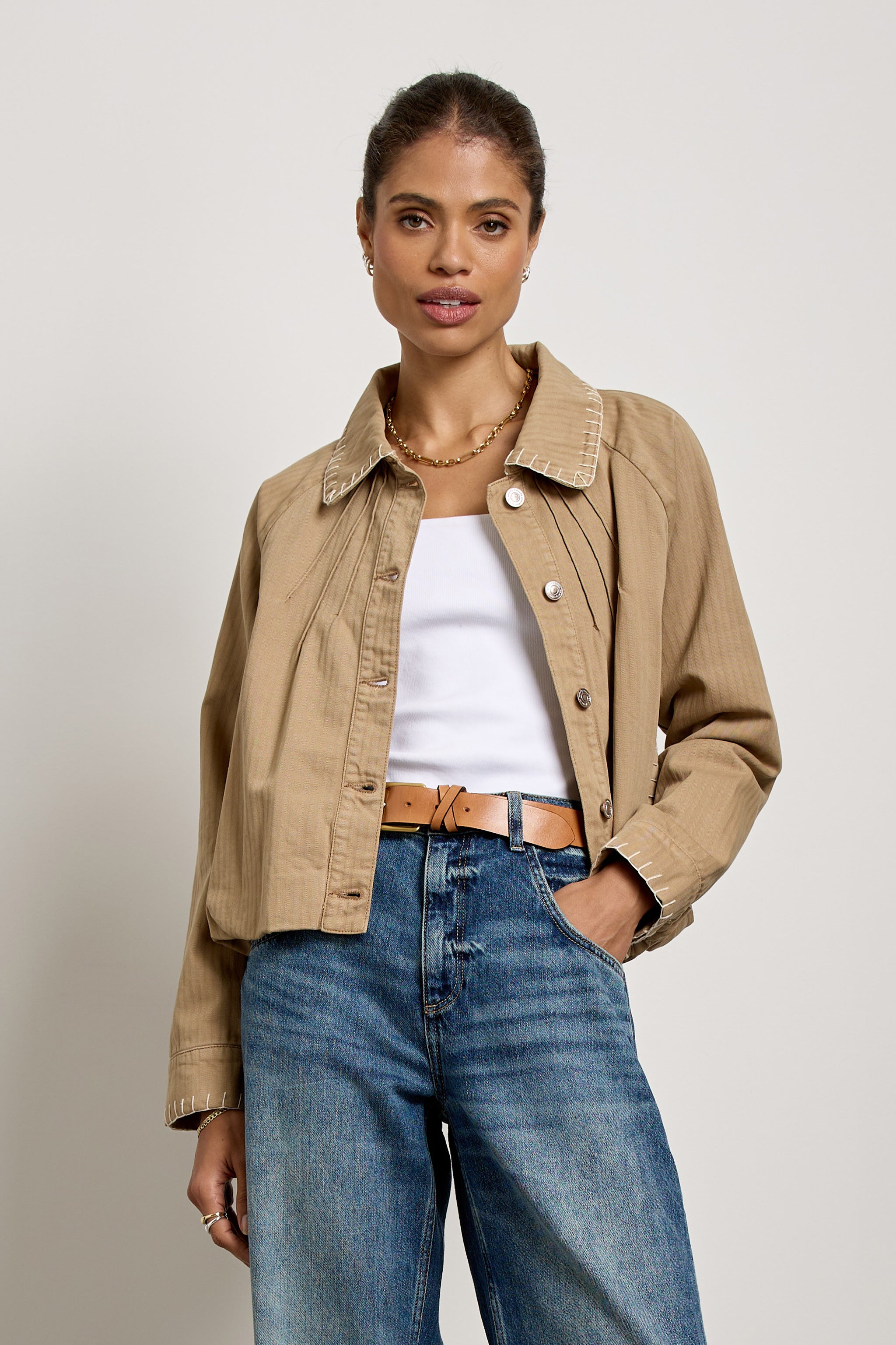 Sia Jacket  In Desert Sand
