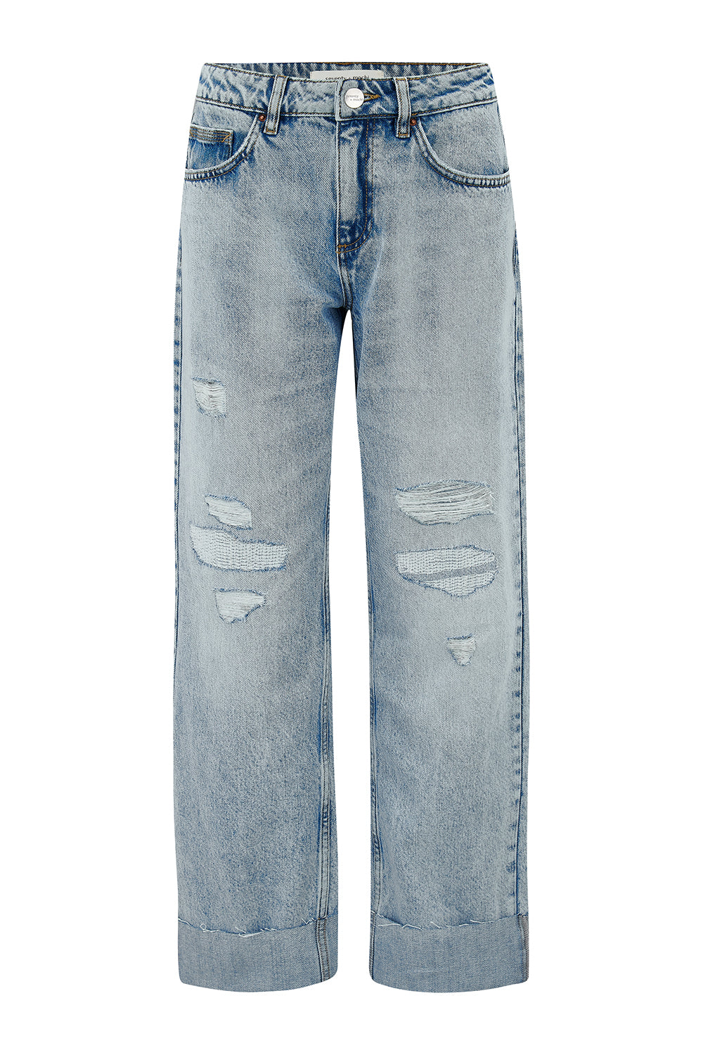 Stevie Turn Up Jean in Vintage Destroyed Austin