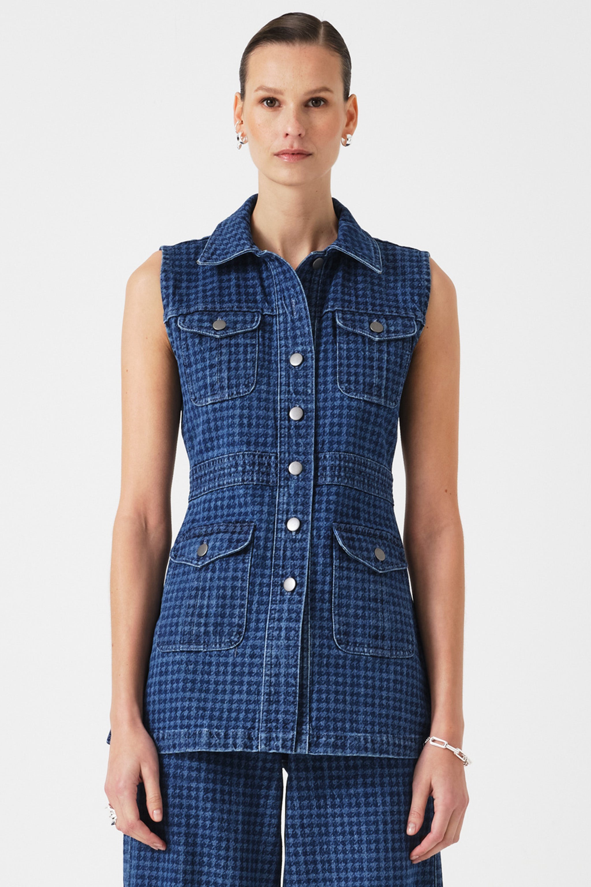 Ani Vest in Houndstooth Idaho