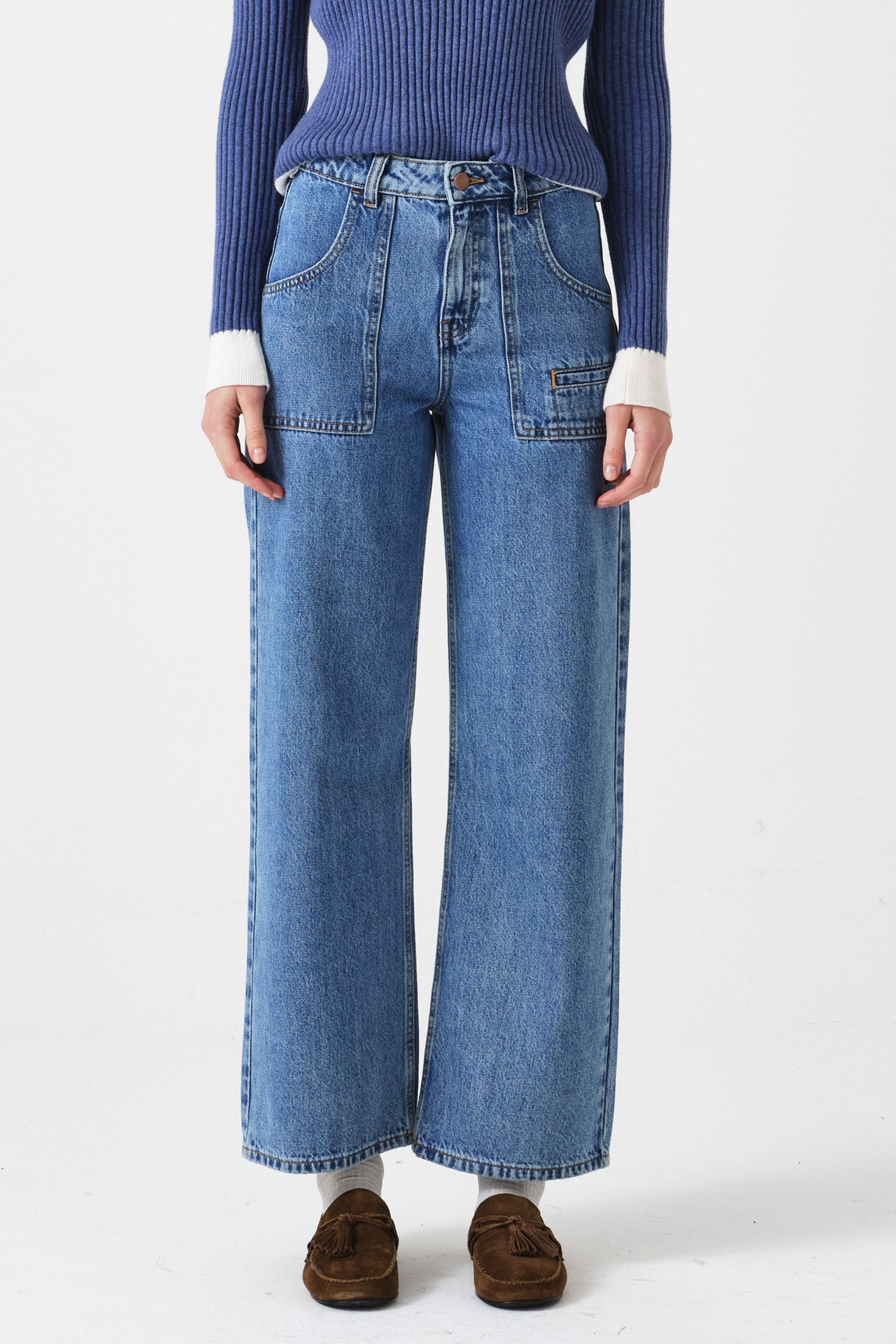 Eden Cropped Jean in Newport