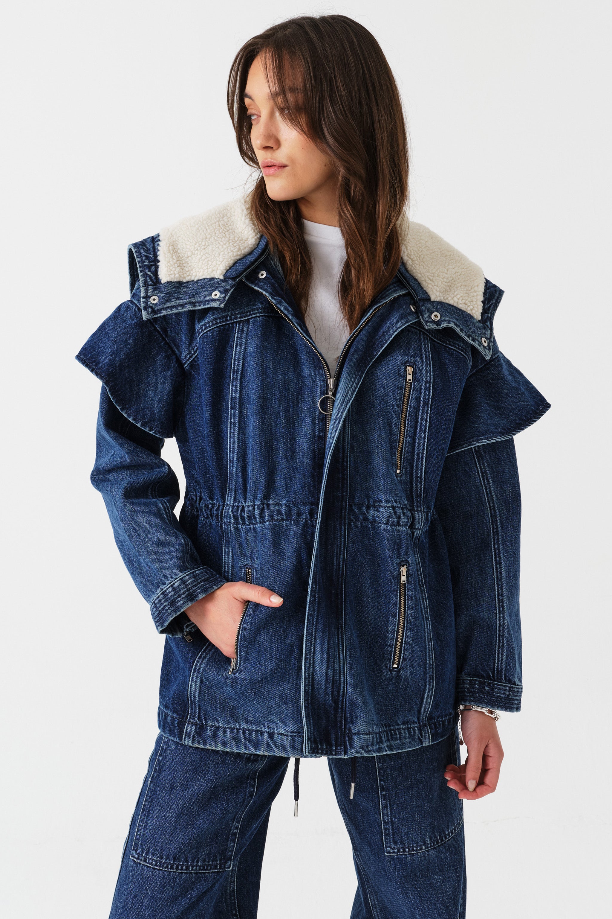 Finn Denim Jacket Two Tone in Phoenix