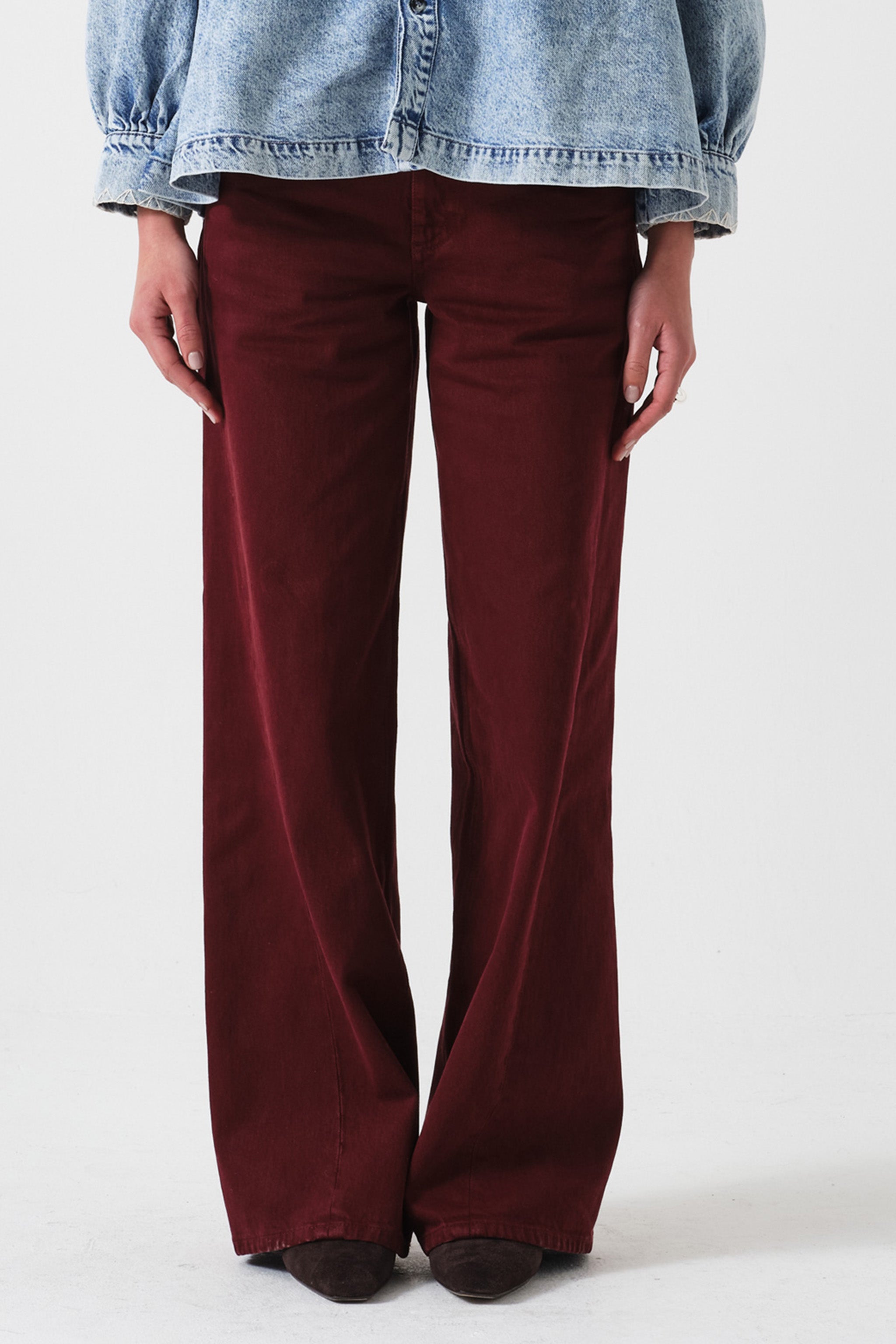 Gracie Twisted Jean in Mulberry
