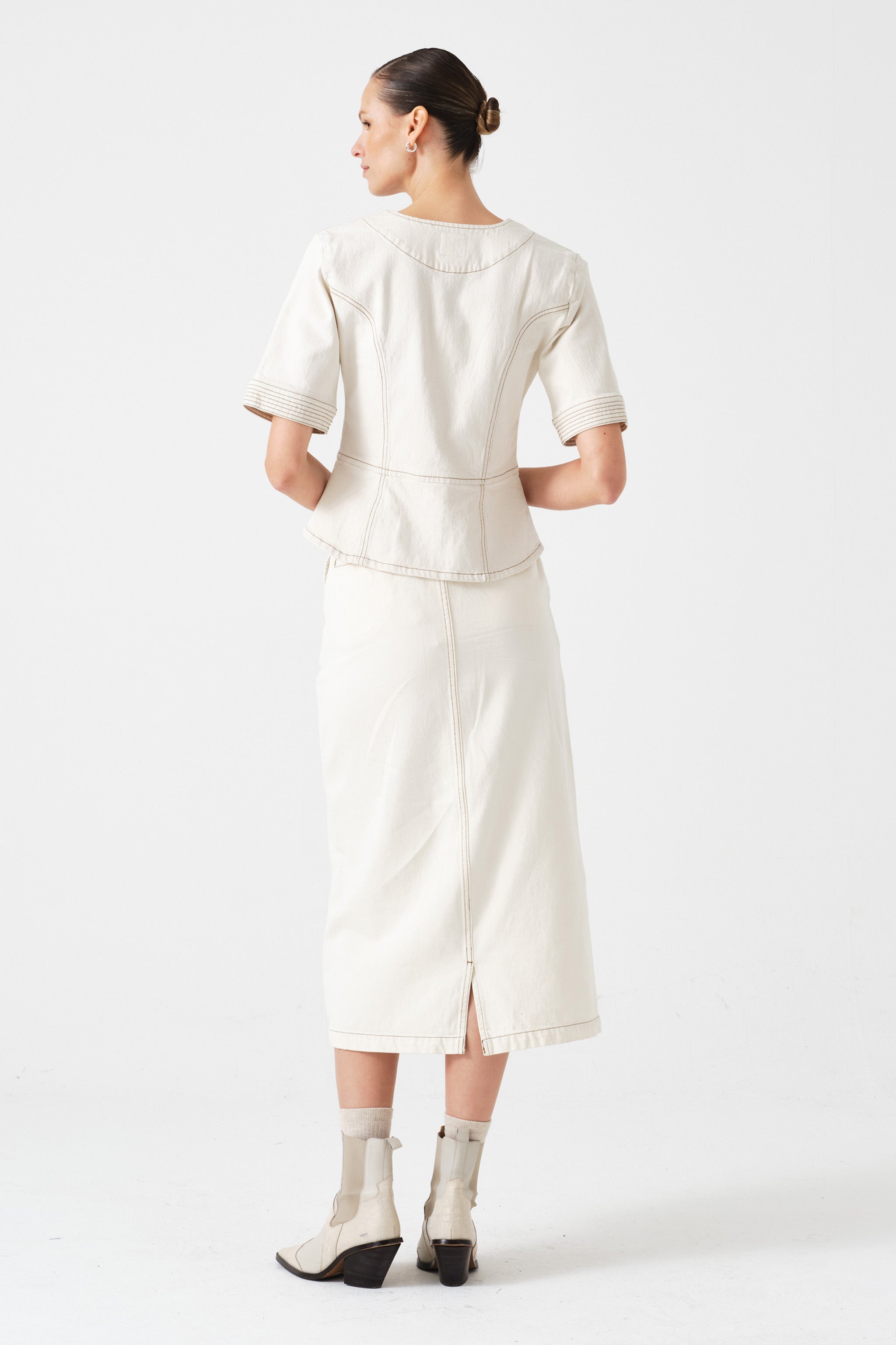 Noah Skirt in Ecru
