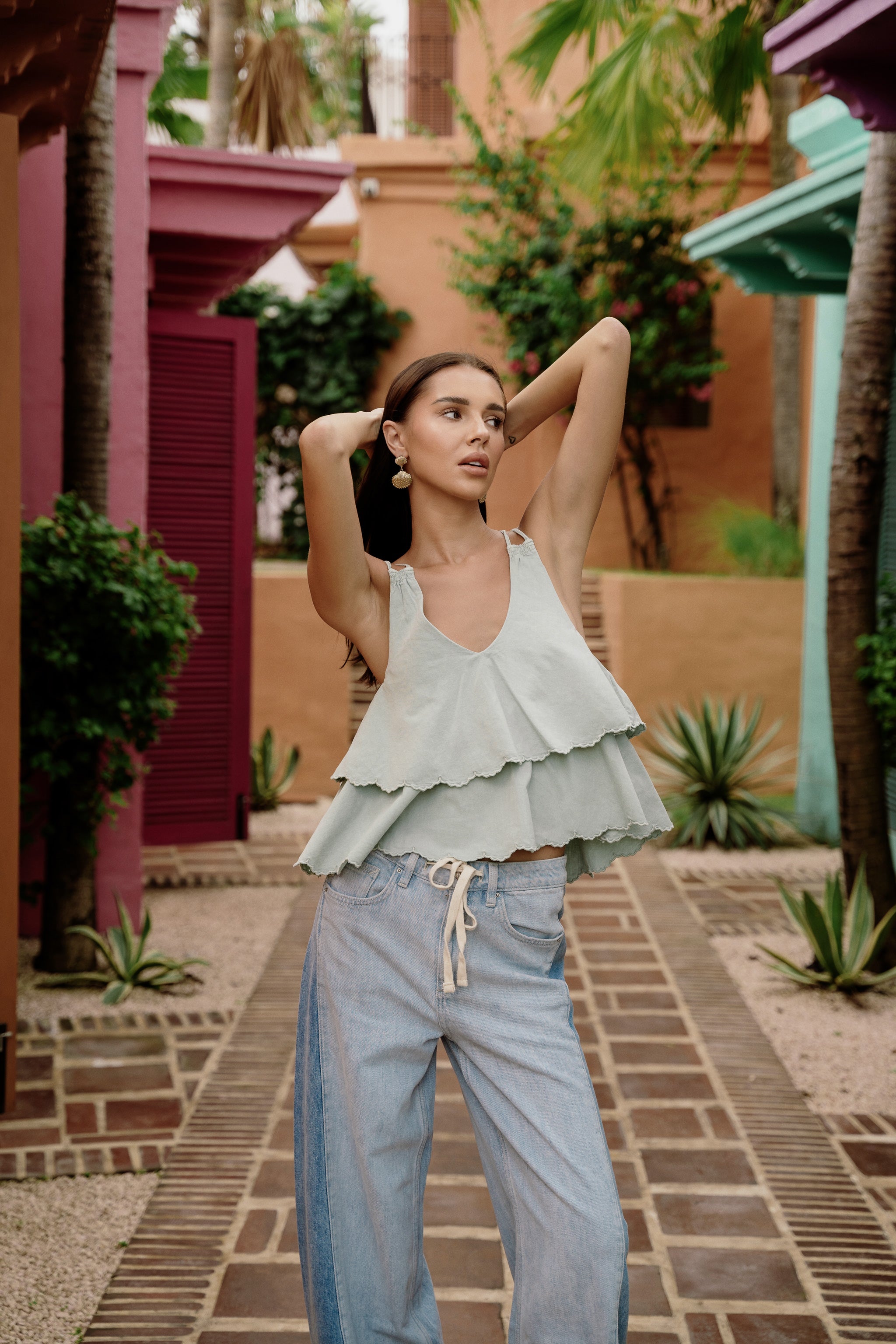 Gilly Vest In Sage