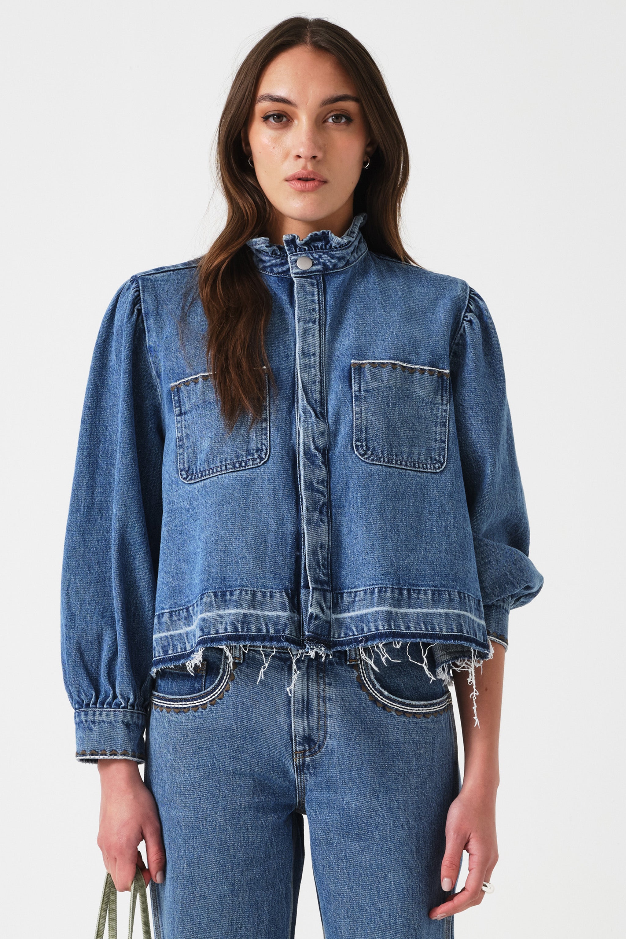 Ziggy Cropped Jacket in Rodeo